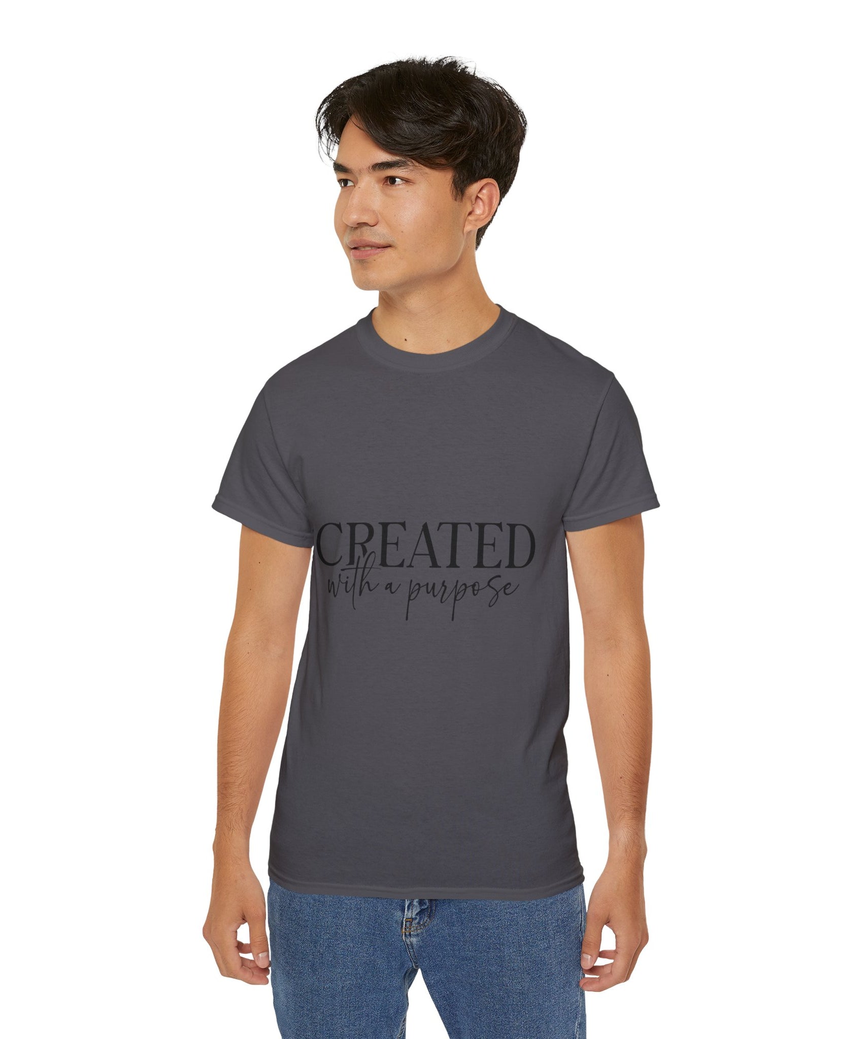 Unisex Created with a Purpose Tee - Inspirational Casual Wear, Christian T-Shirt, Motivational Gift, Faith-Based Apparel, Everyday Comfort - Gallory Hive