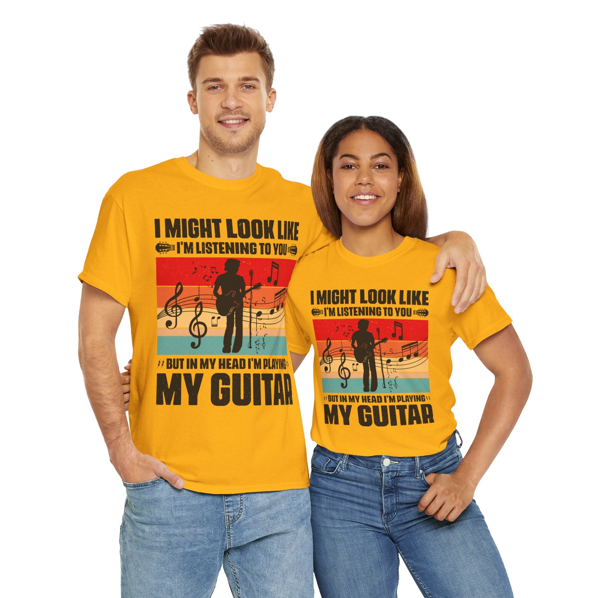 Retro Guitar Playing Mind T-Shirt