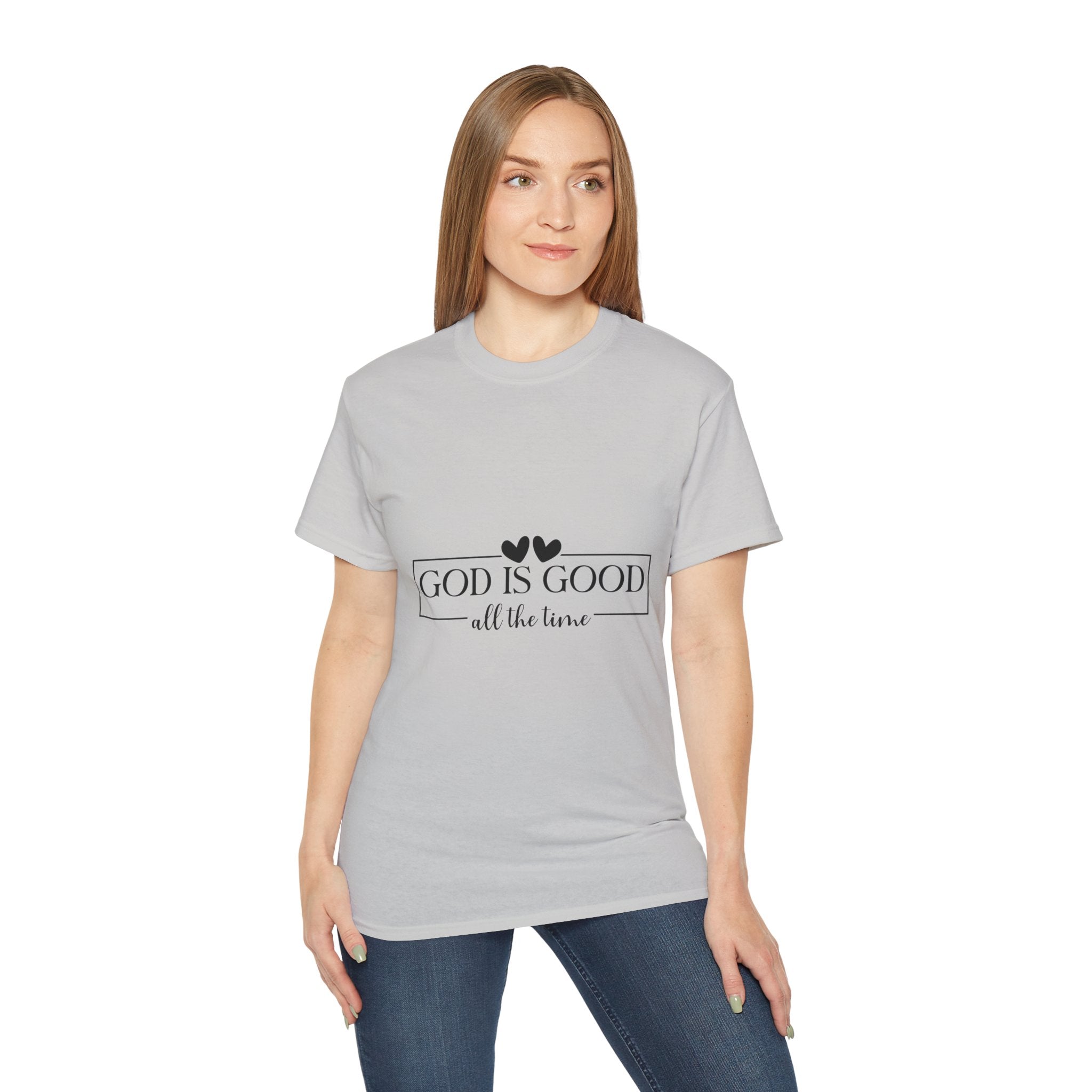 Unisex God is good all the time Tee - Inspirational Casual Wear, Christian T-Shirt, Motivational Gift, Faith-Based Apparel, Everyday Comfort