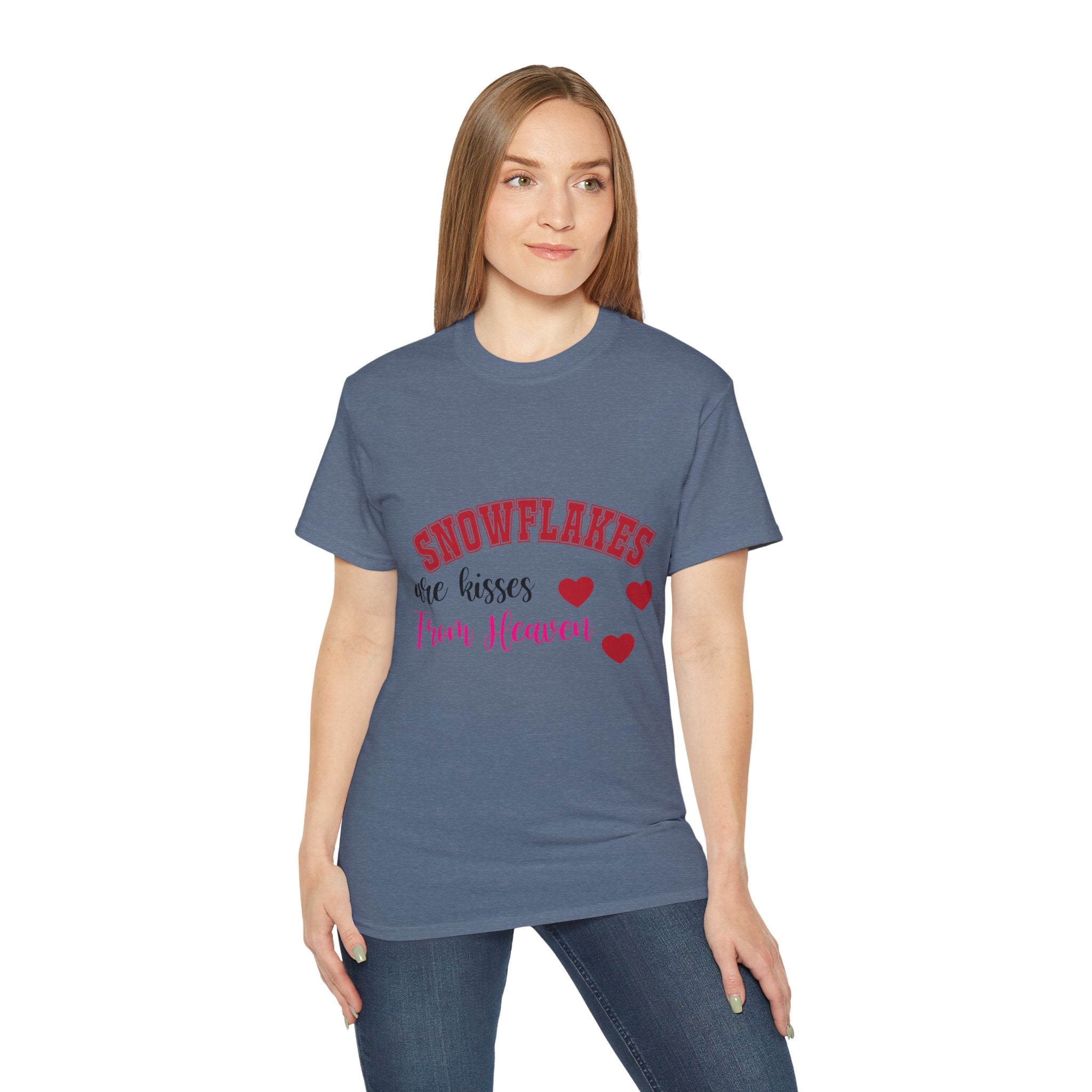 Snowflakes & Hearts Christmas T-Shirt | Gallory Hive