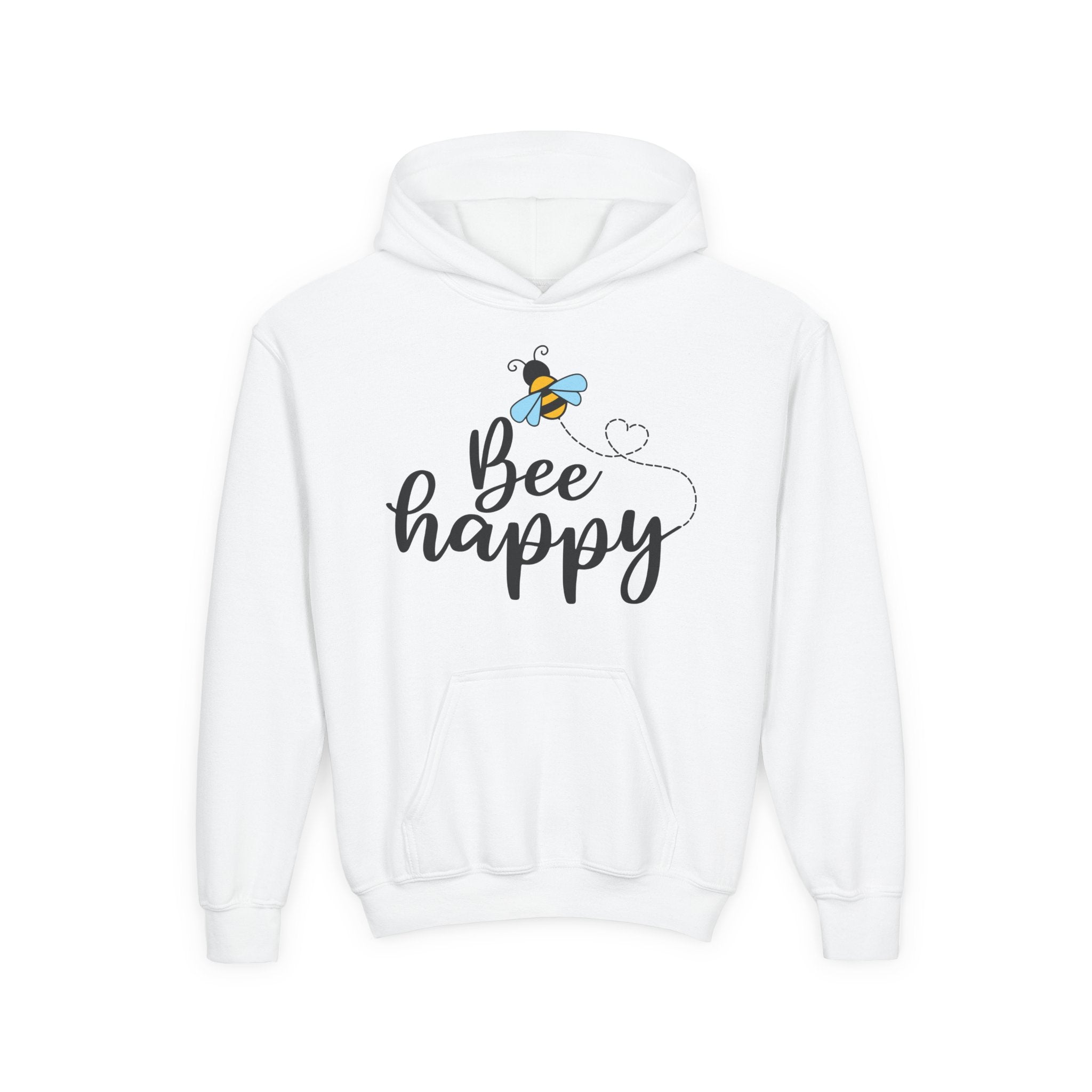 Bee Loved Unisex Kid's Hoodie – Whimsical Heart Trail Design