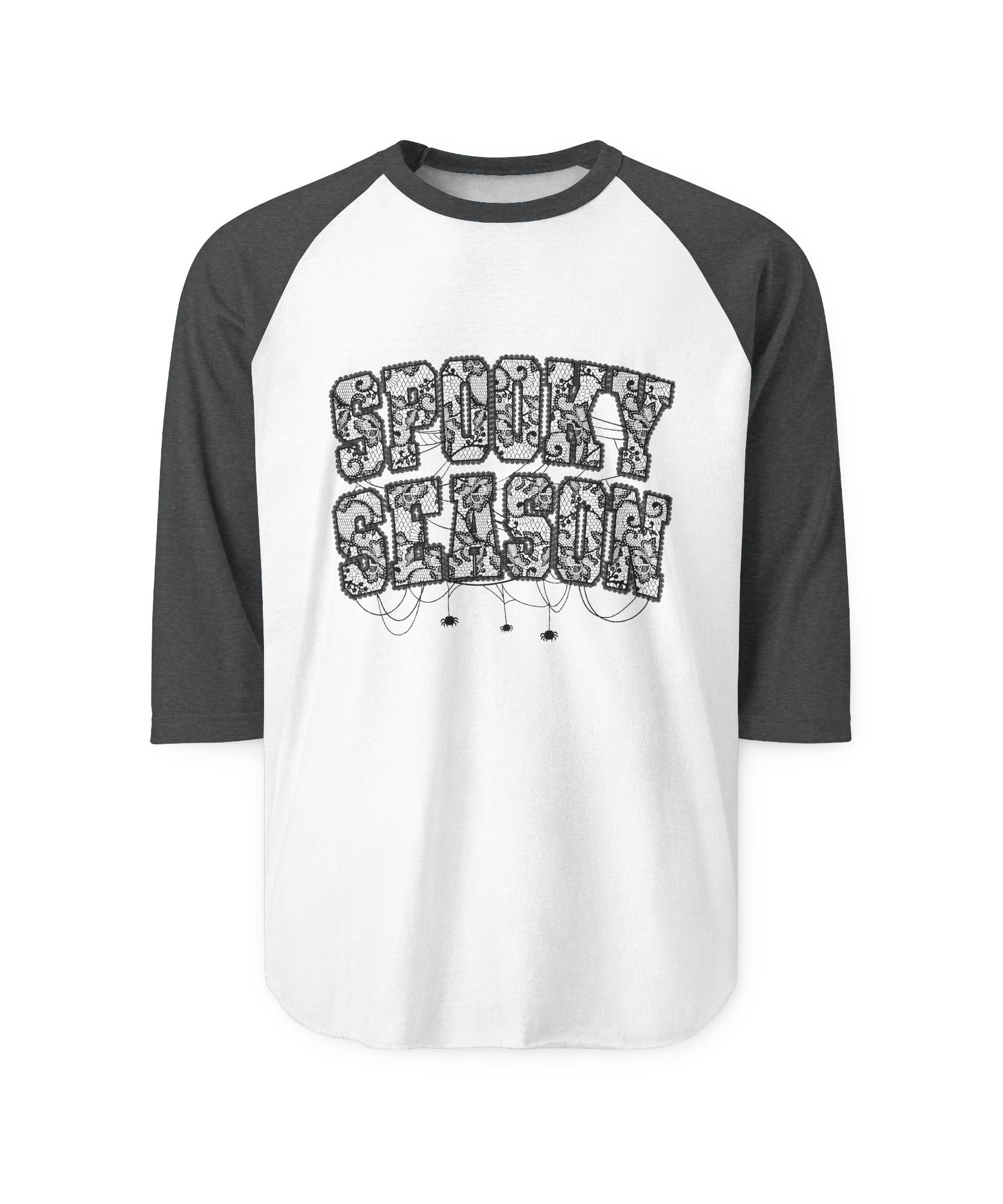 Spooky Season Unisex Raglan Shirt, Halloween Tee, Fall Fashion, Casual Wear, Gift for October Celebrations, Cozy Autumn Vibe - Gallory Hive