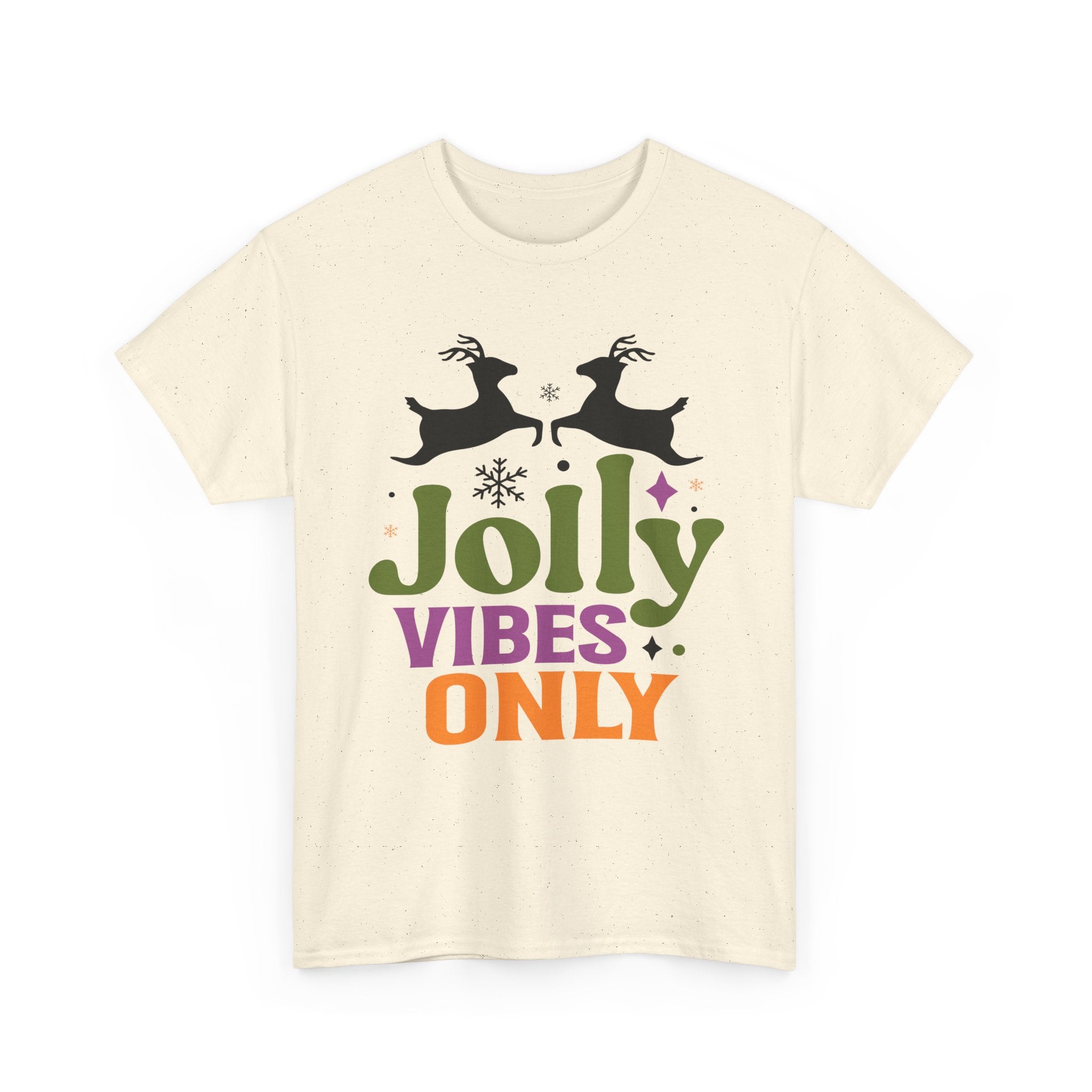 Jolly Vibes Only Retro Christmas Tee | Gallory Hive