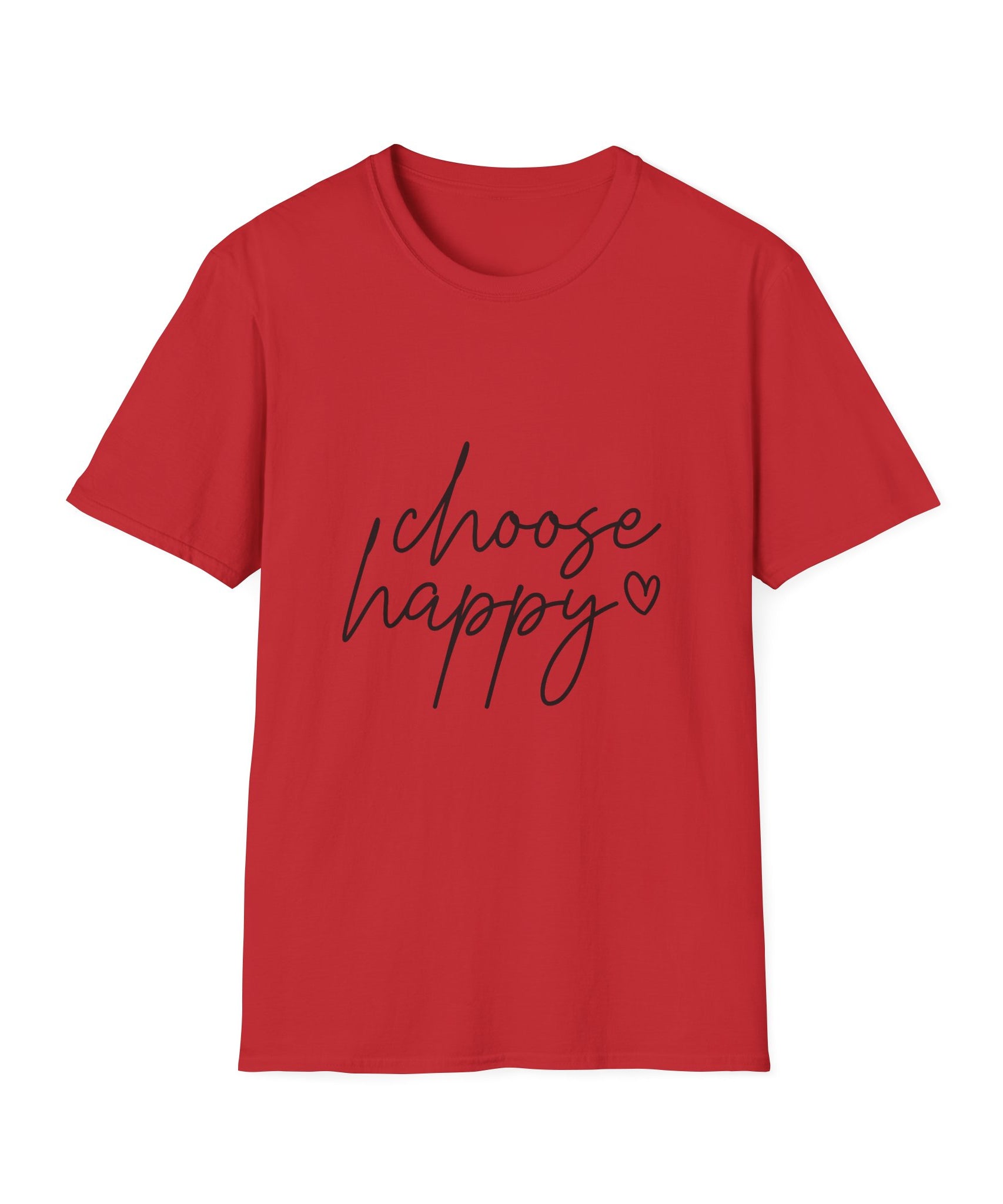 Unisex T-Shirt – "Choose Happy" Quote Tee - Positive Affirmation Shirt for Friends, Inspirational Tee - Gallory Hive