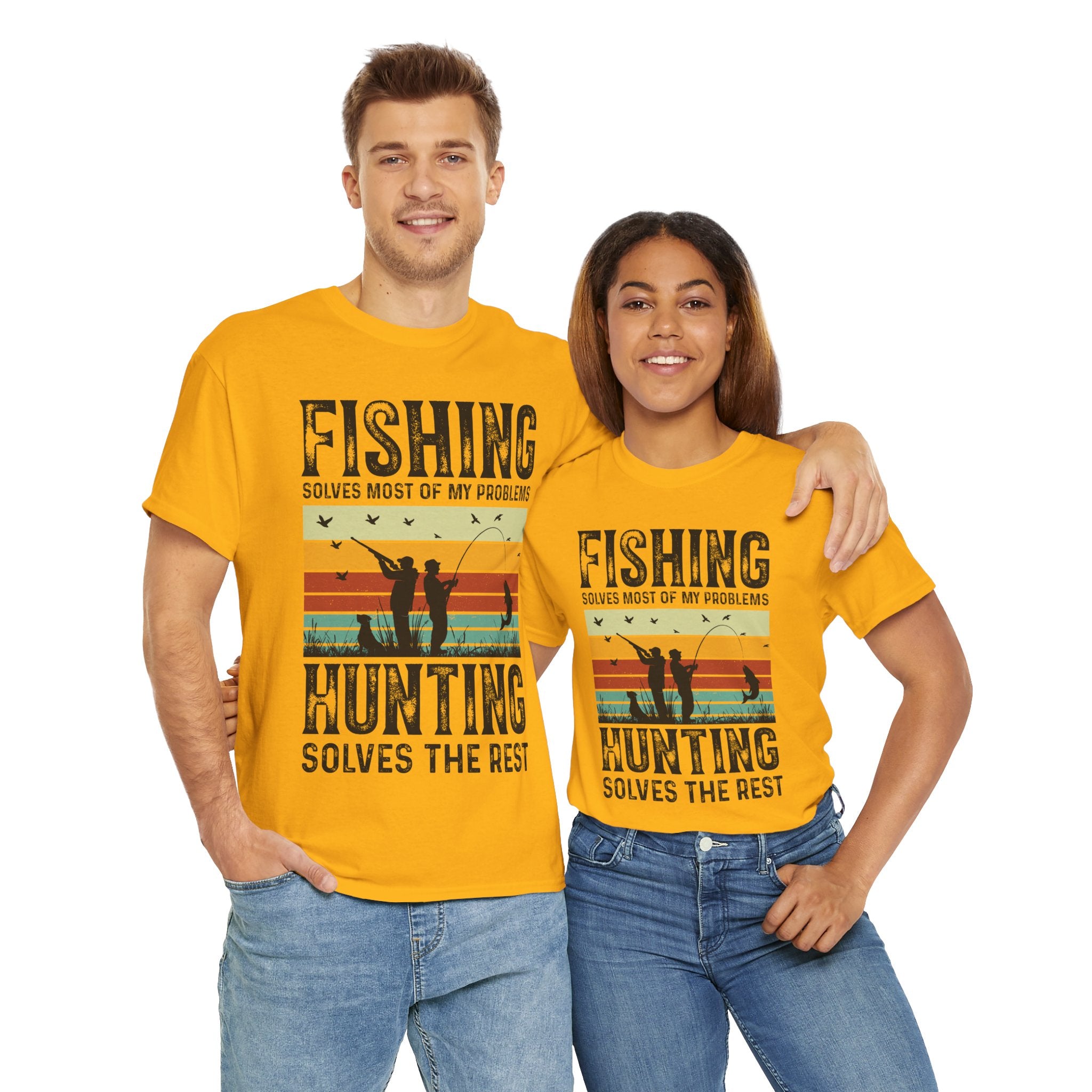 Funny Hunt and Fish Shirt for Men