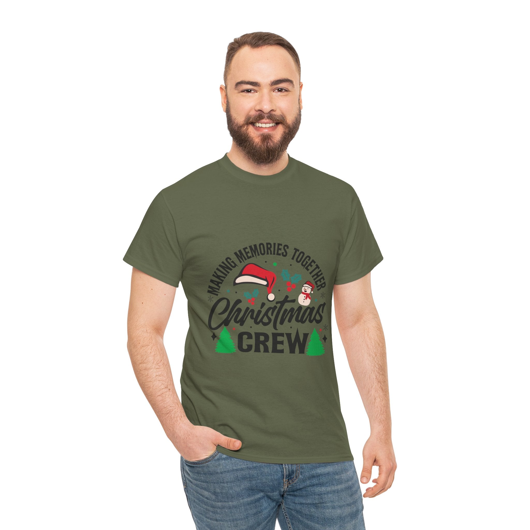 Santa Hat Snowman Xmas Trees Cute Tee | Gallory Hive