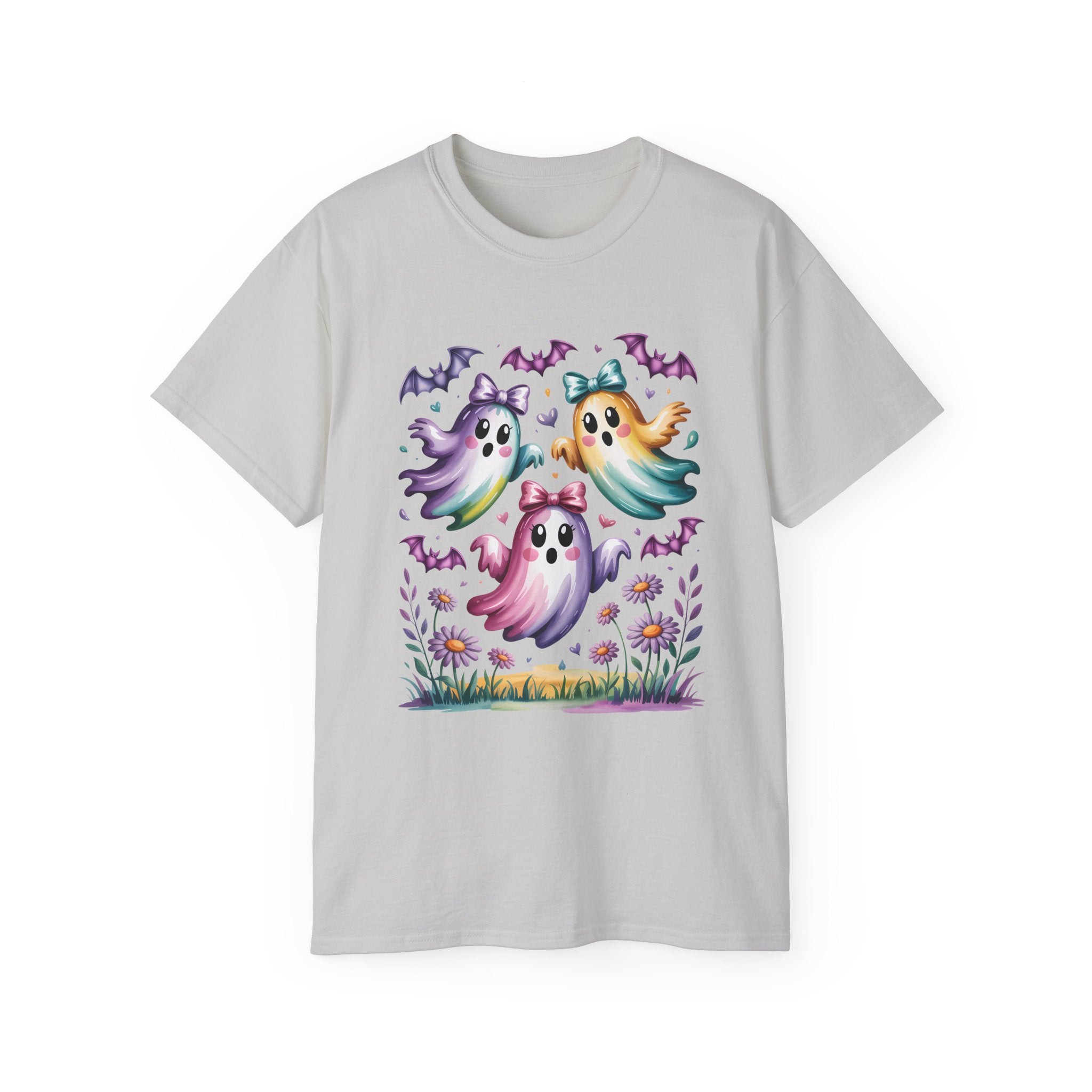 Floral Halloween Ghost Shirt – Kawaii Style | Gallory Hive