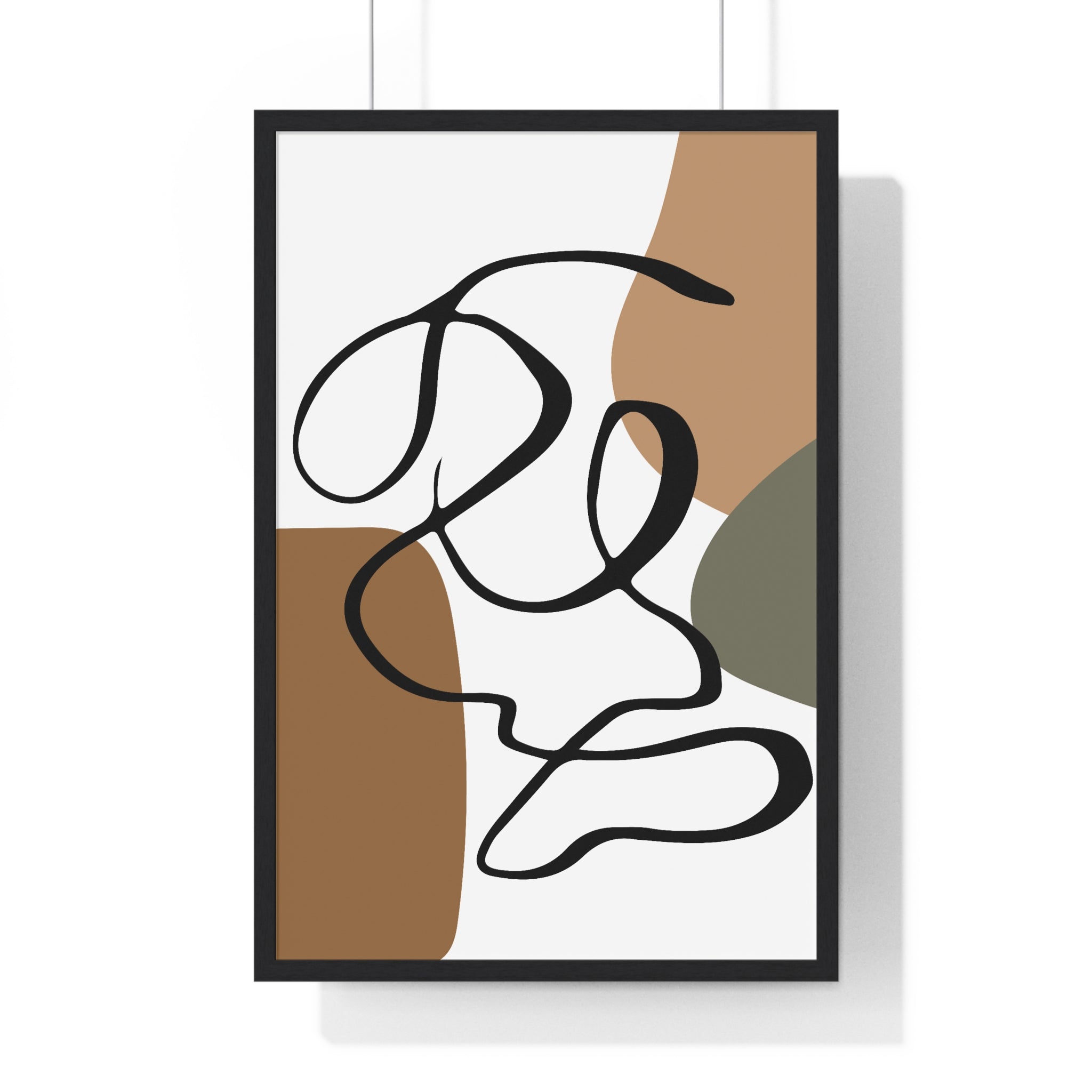 Organic Shapes Wall Art – Wood Framed Poster | Gallory Hive