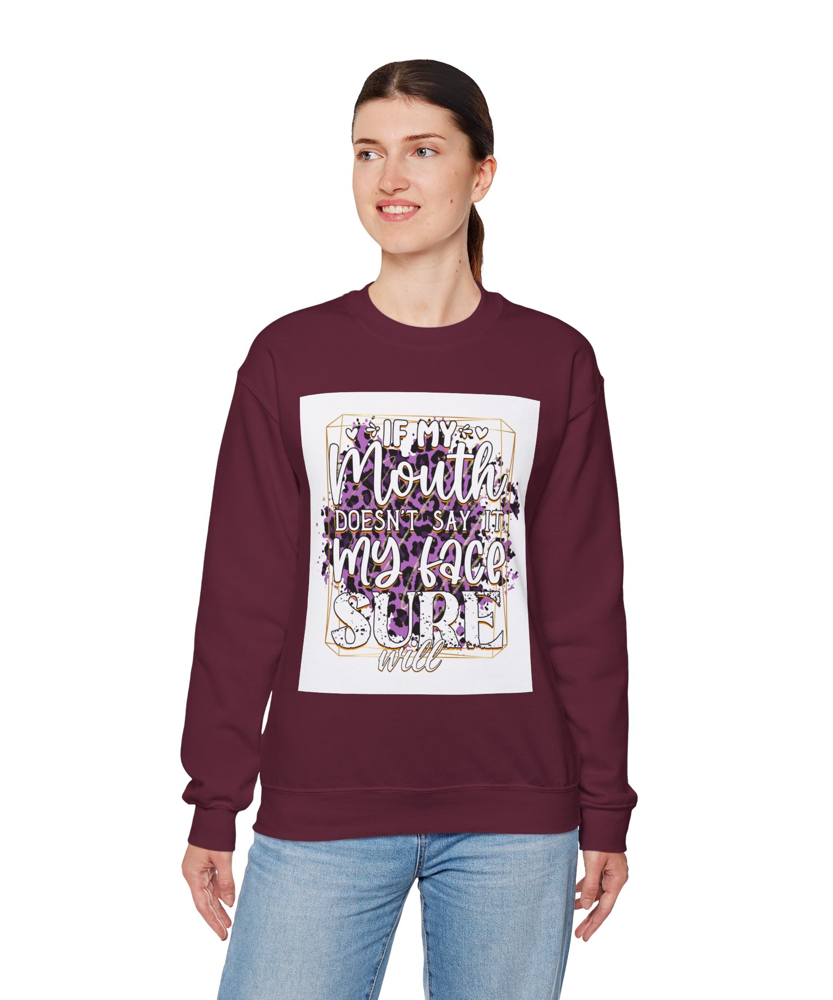Expressive Crewneck Sweatshirt - Casual Humor Apparel, Gift for Friends, Family - Gallory Hive