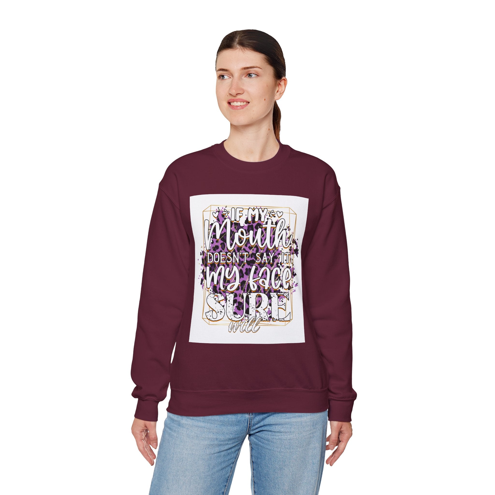 Expressive Crewneck Sweatshirt - Casual Humor Apparel, Gift for Friends, Family - Gallory Hive