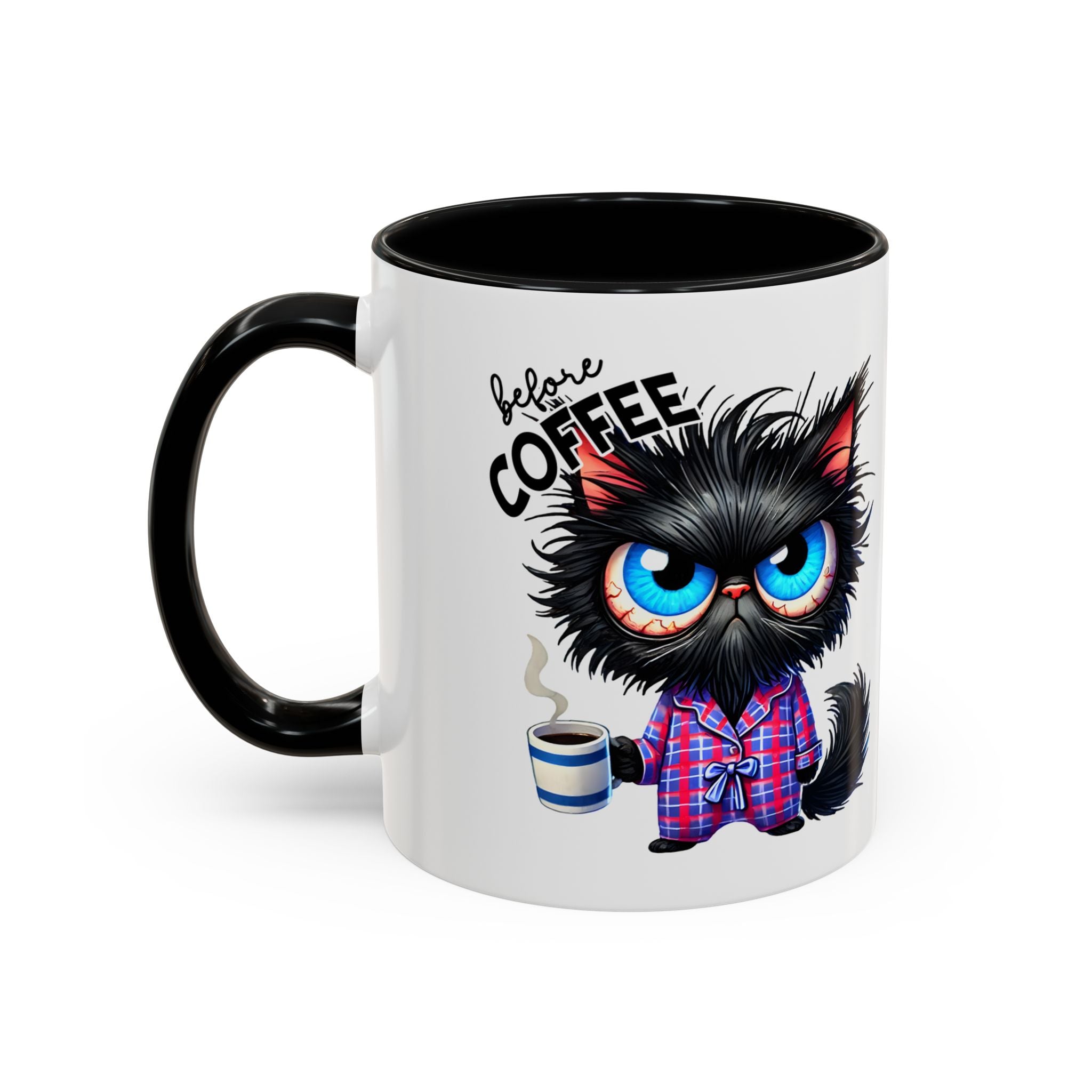 Cute Black Cat Accent Coffee Mug Gallory Hive