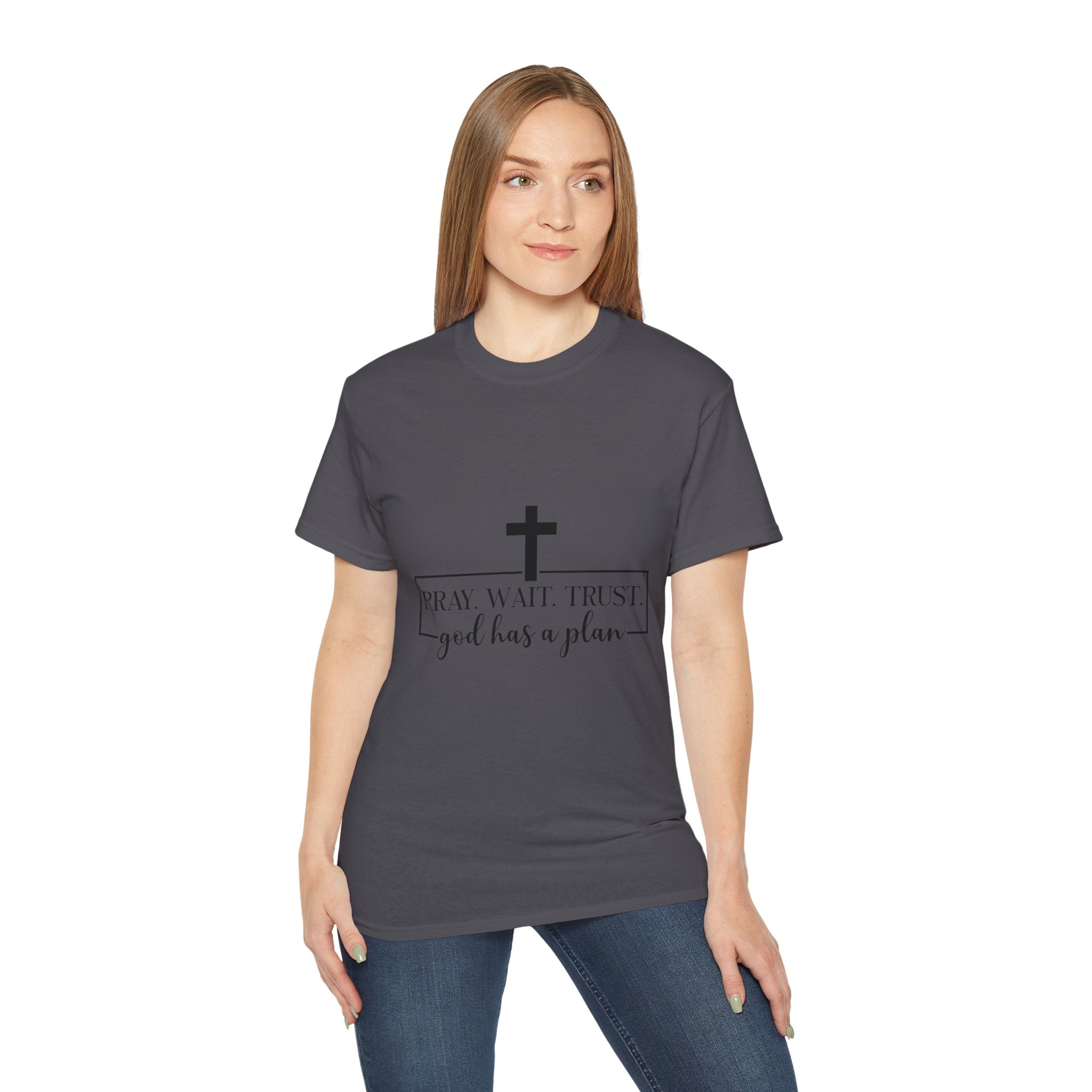 Unisex God has a plan Tee - Inspirational Casual Wear, Christian T-Shirt, Motivational Gift, Faith-Based Apparel, Everyday Comfort