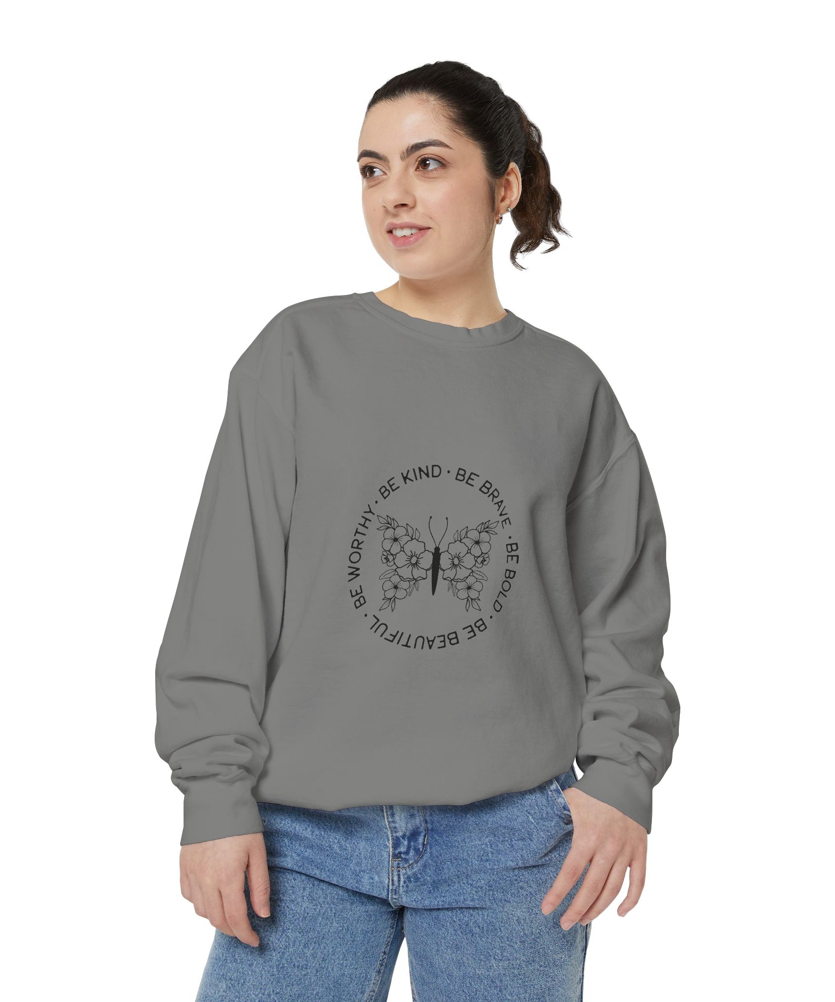 Inspirational Unisex Sweatshirt - Be Kind & Brave