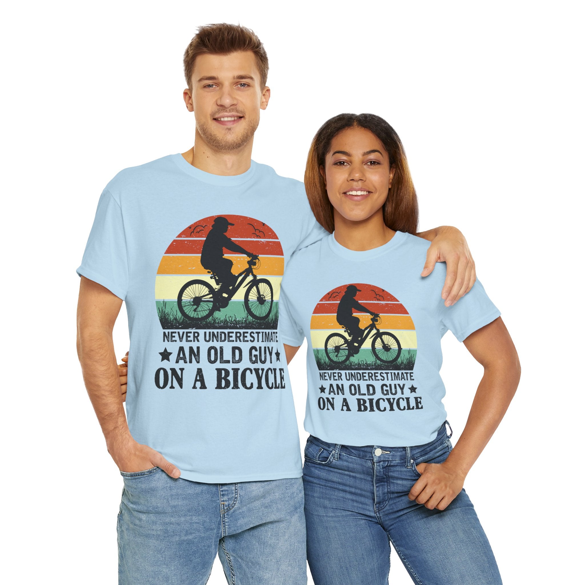 Retro Old Guy On Bicycle Shirt