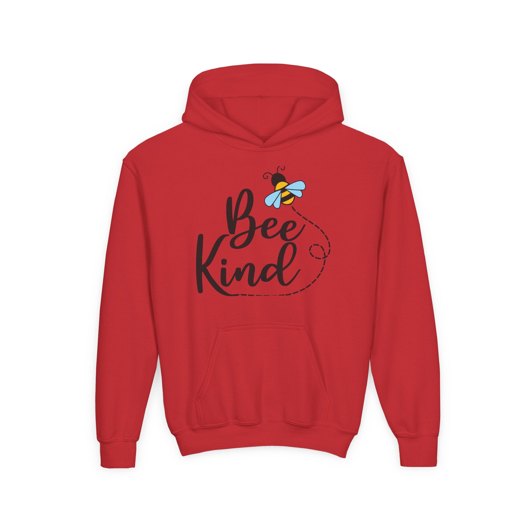 Bee Kind Youth Hooded Sweatshirt - Inspirational Nature Lover Apparel