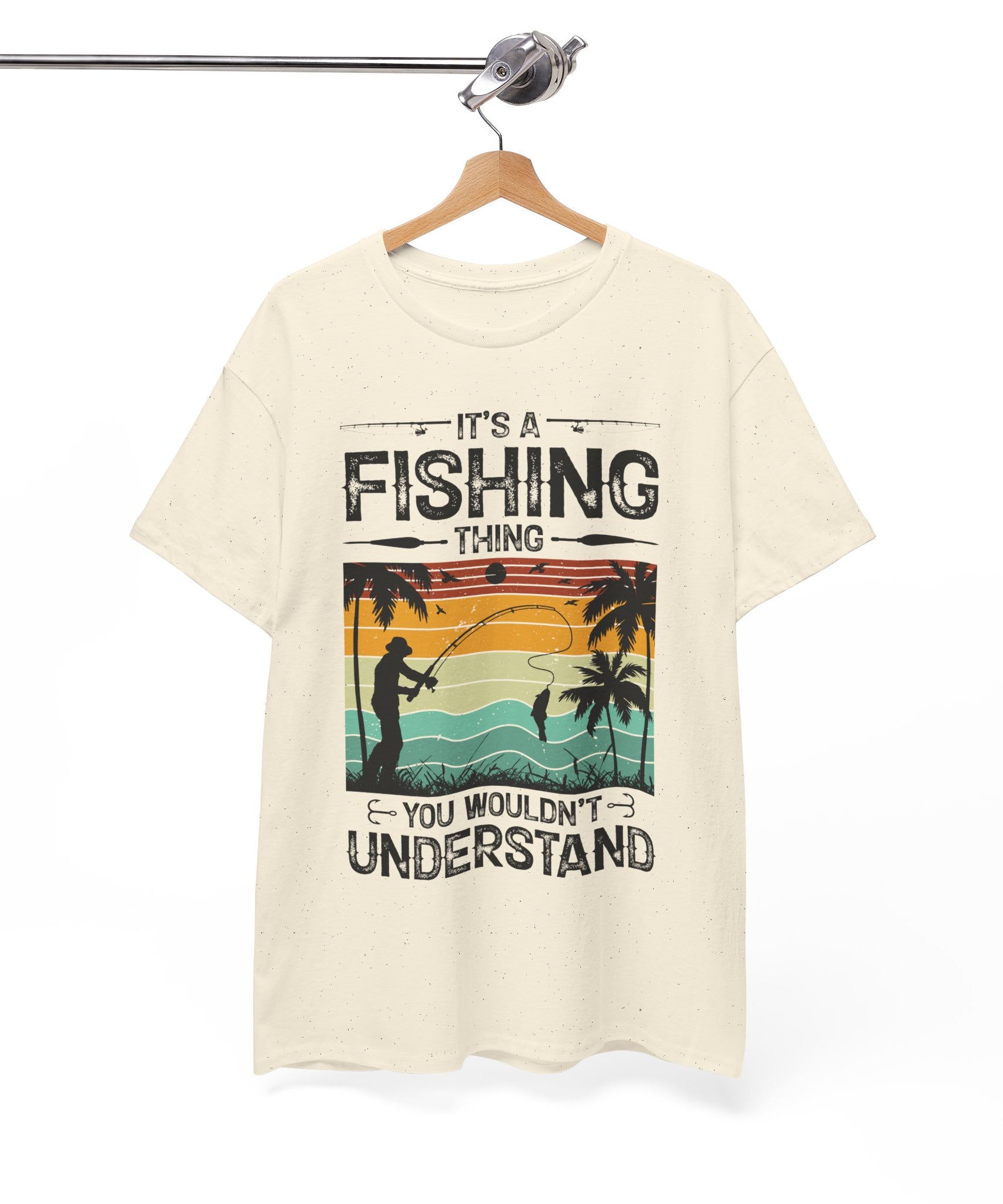 Funny Fishing Shirt – Vintage Sunset Design | Gallory Hive