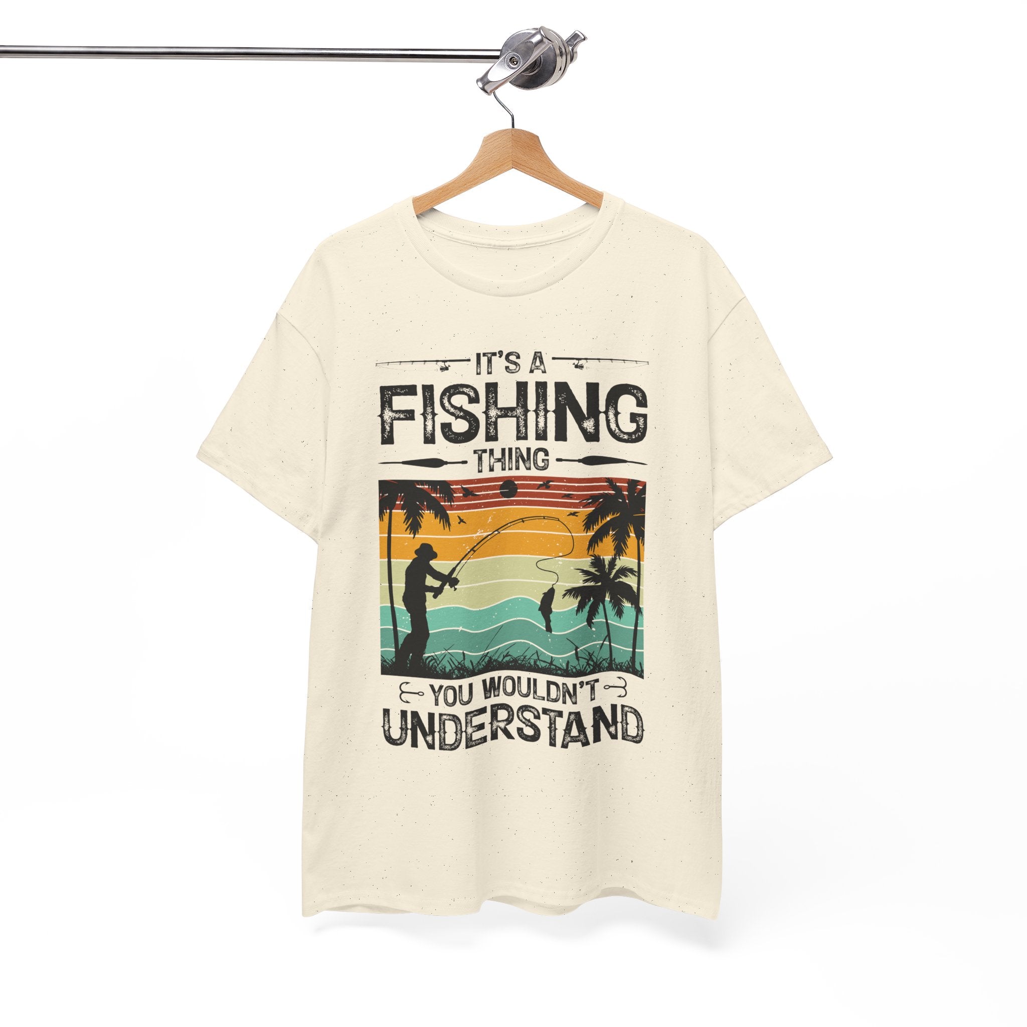 Funny Fishing Shirt – Vintage Sunset Design | Gallory Hive