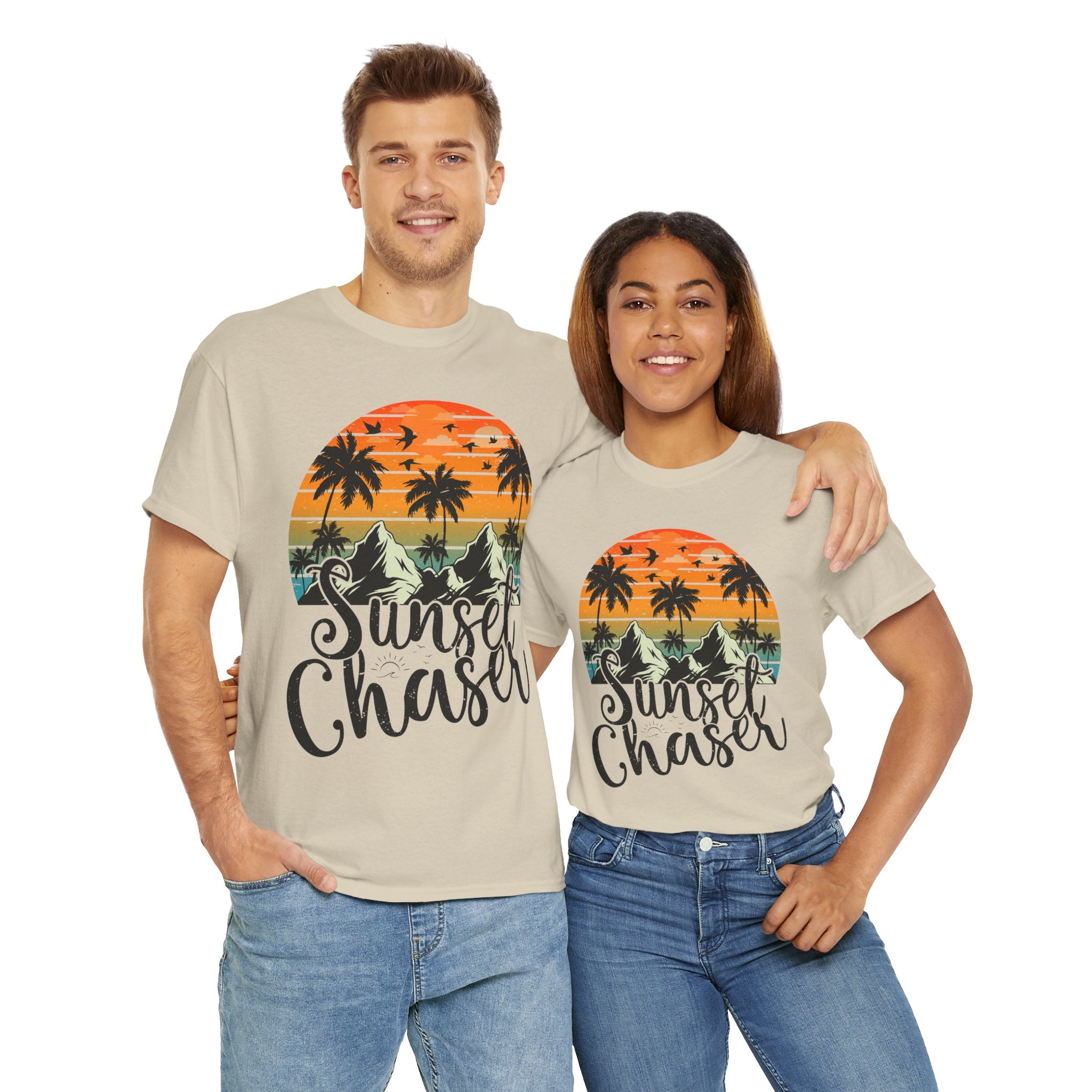 Sunset Surf Tee – Tropical & Mountain Vibes