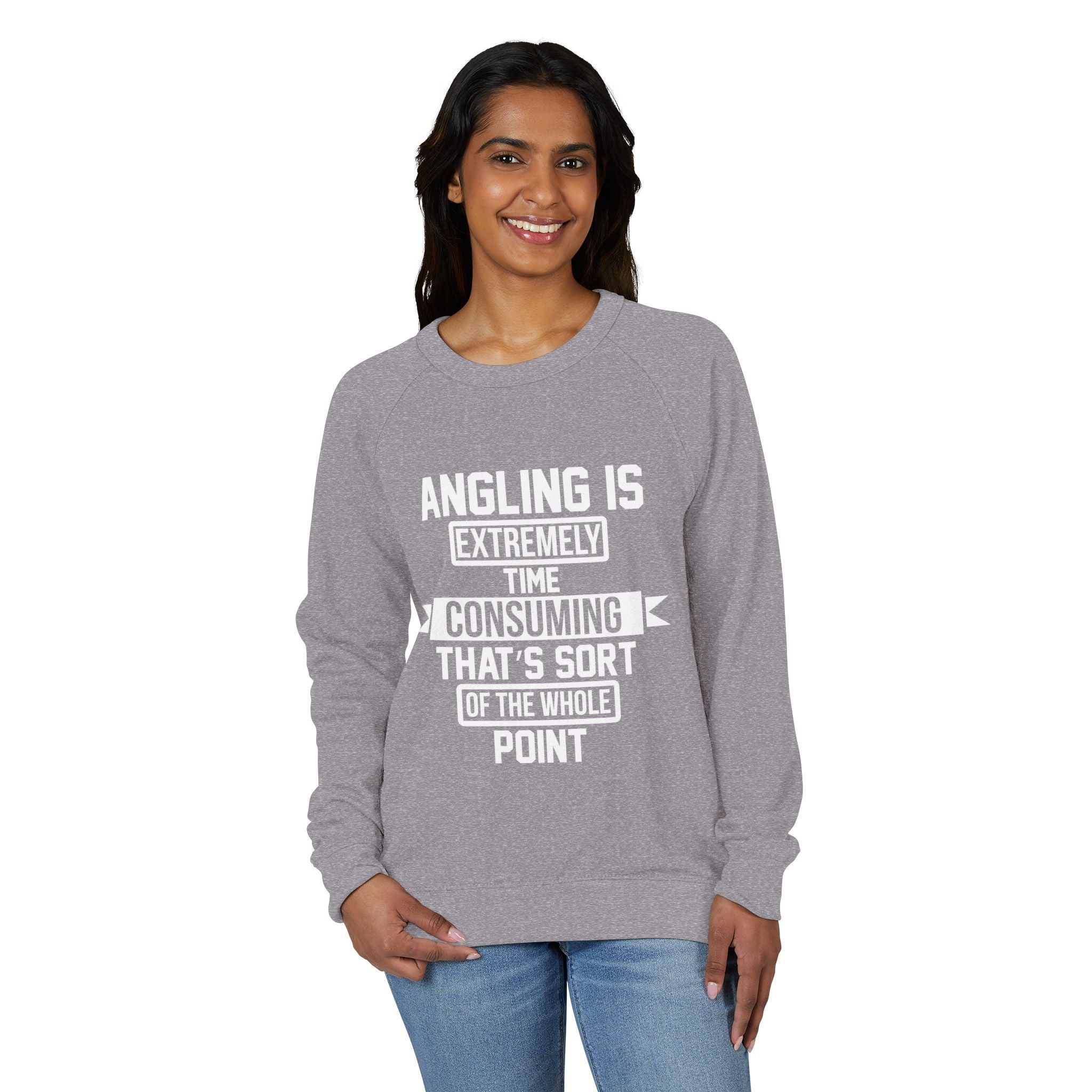 Crewneck Sweatshirt – Angling Quote for Fishers
