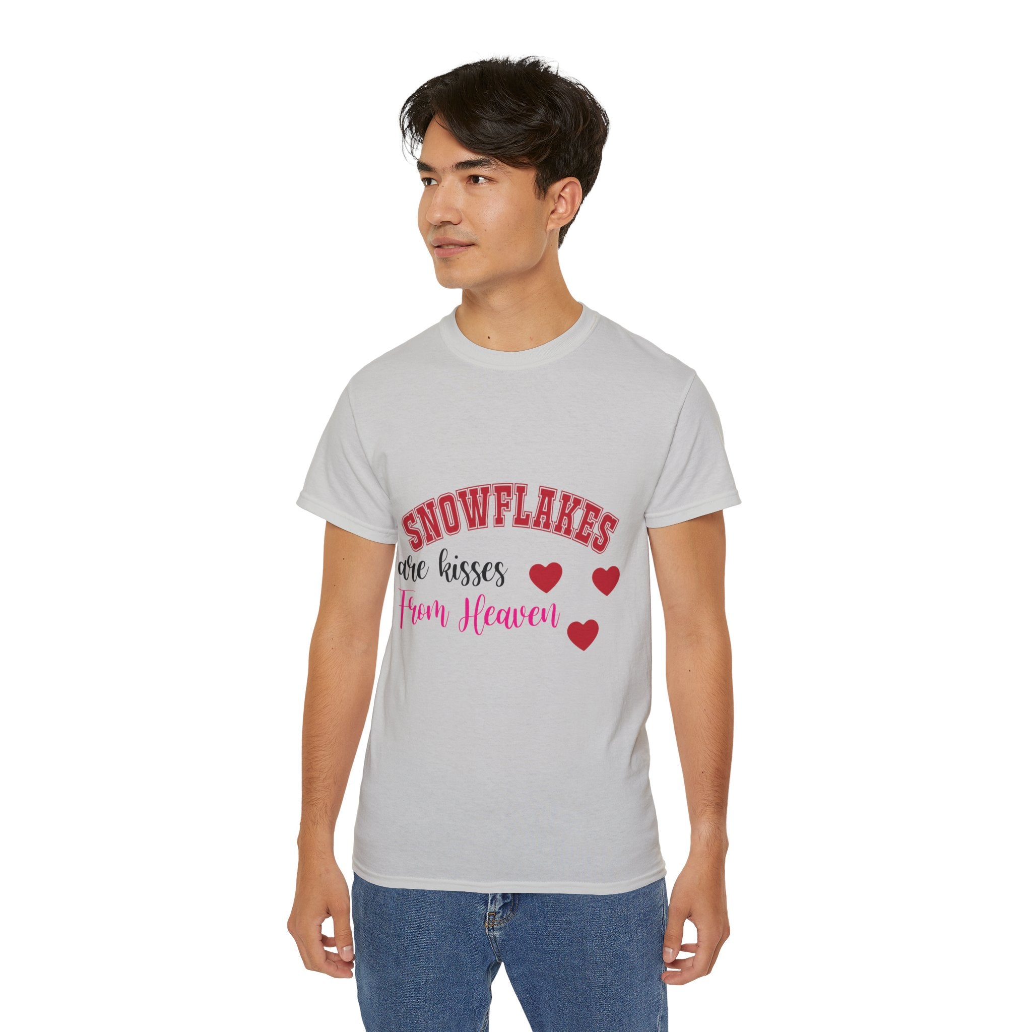 Snowflakes & Hearts Christmas T-Shirt | Gallory Hive