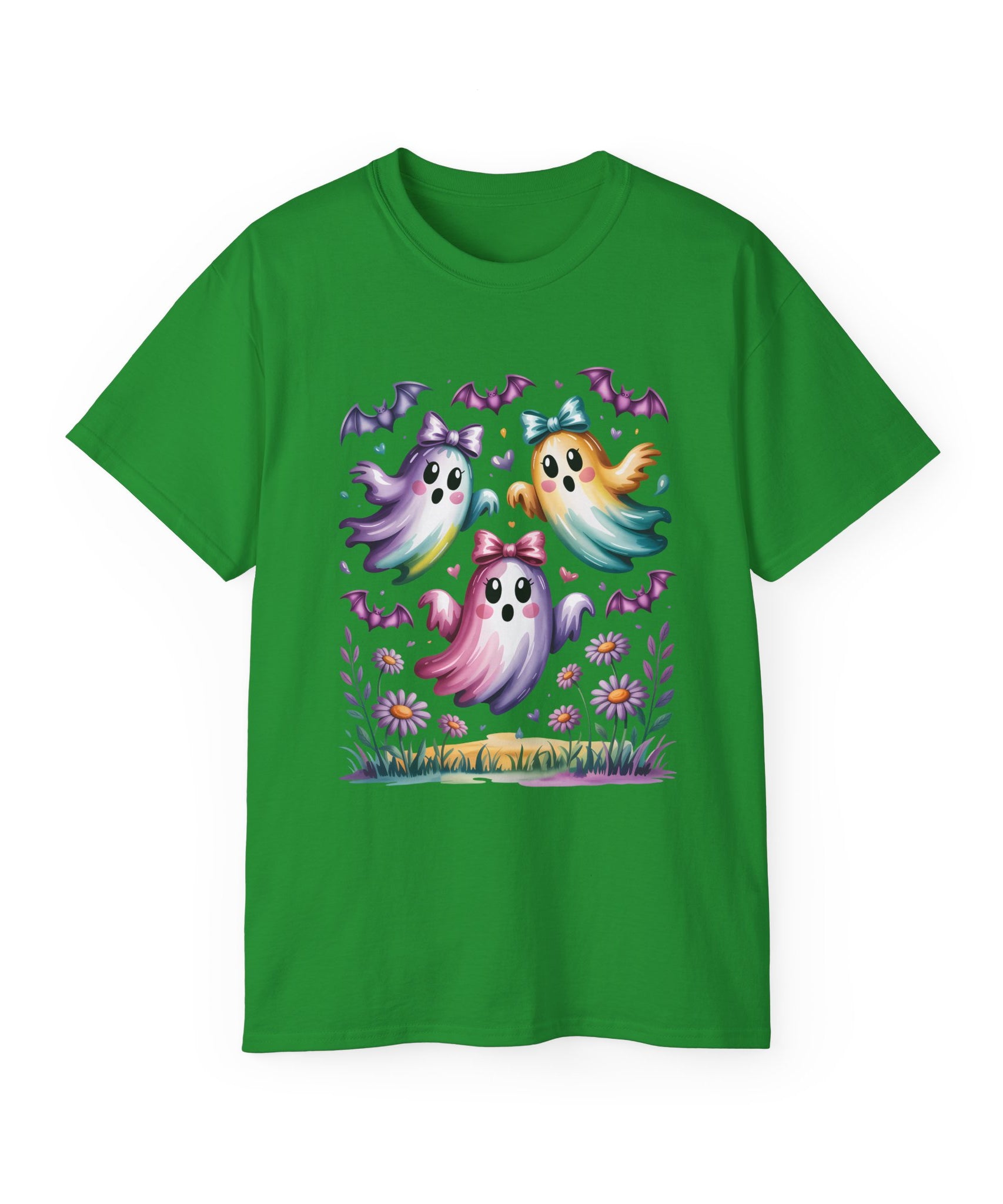 Floral Halloween Ghost Shirt – Kawaii Style | Gallory Hive
