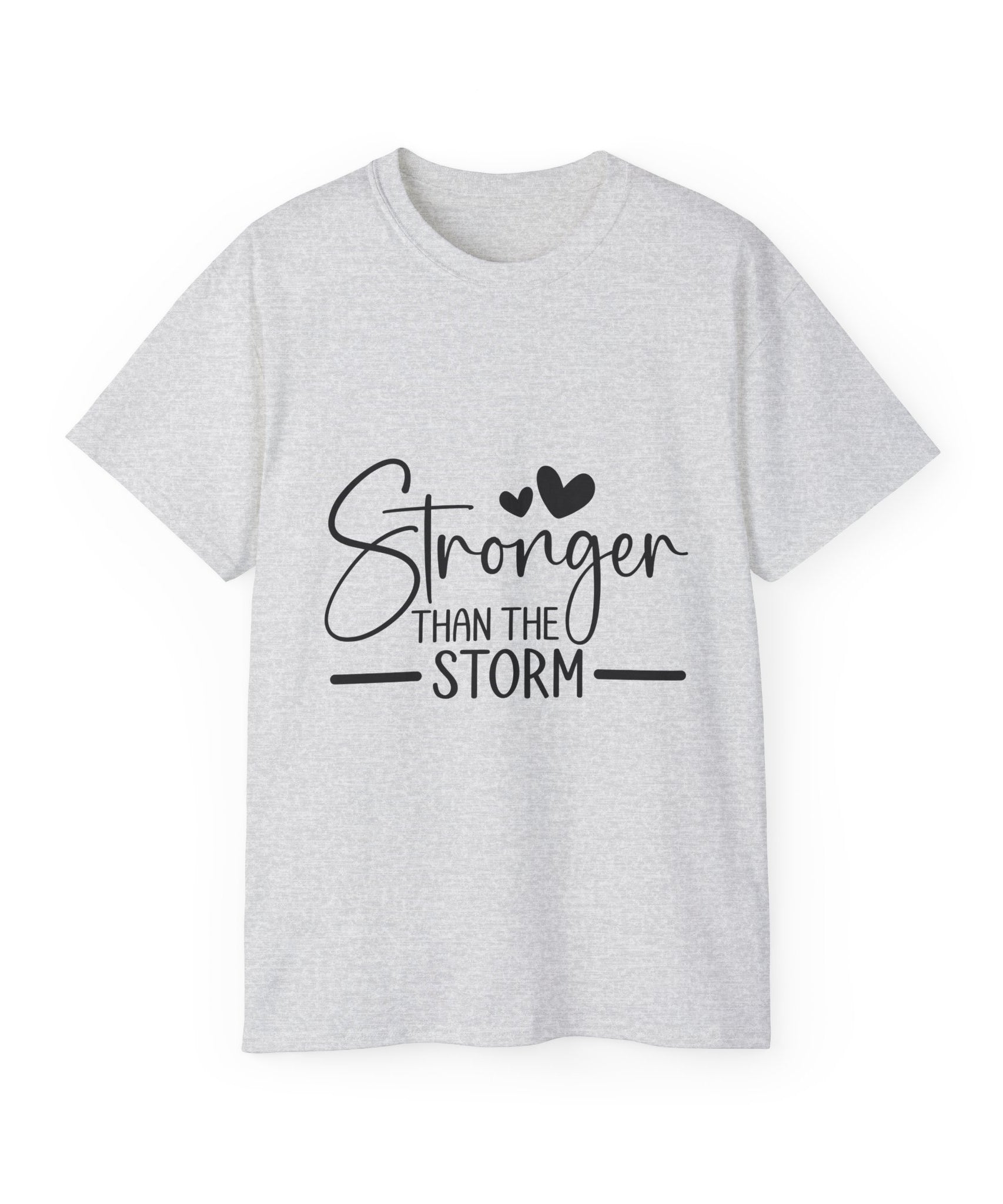 Unisex Stronger than the storm Tee - Inspirational Casual Wear, Christian T-Shirt, Motivational Gift, Faith-Based Apparel, Everyday Comfort - Gallory Hive