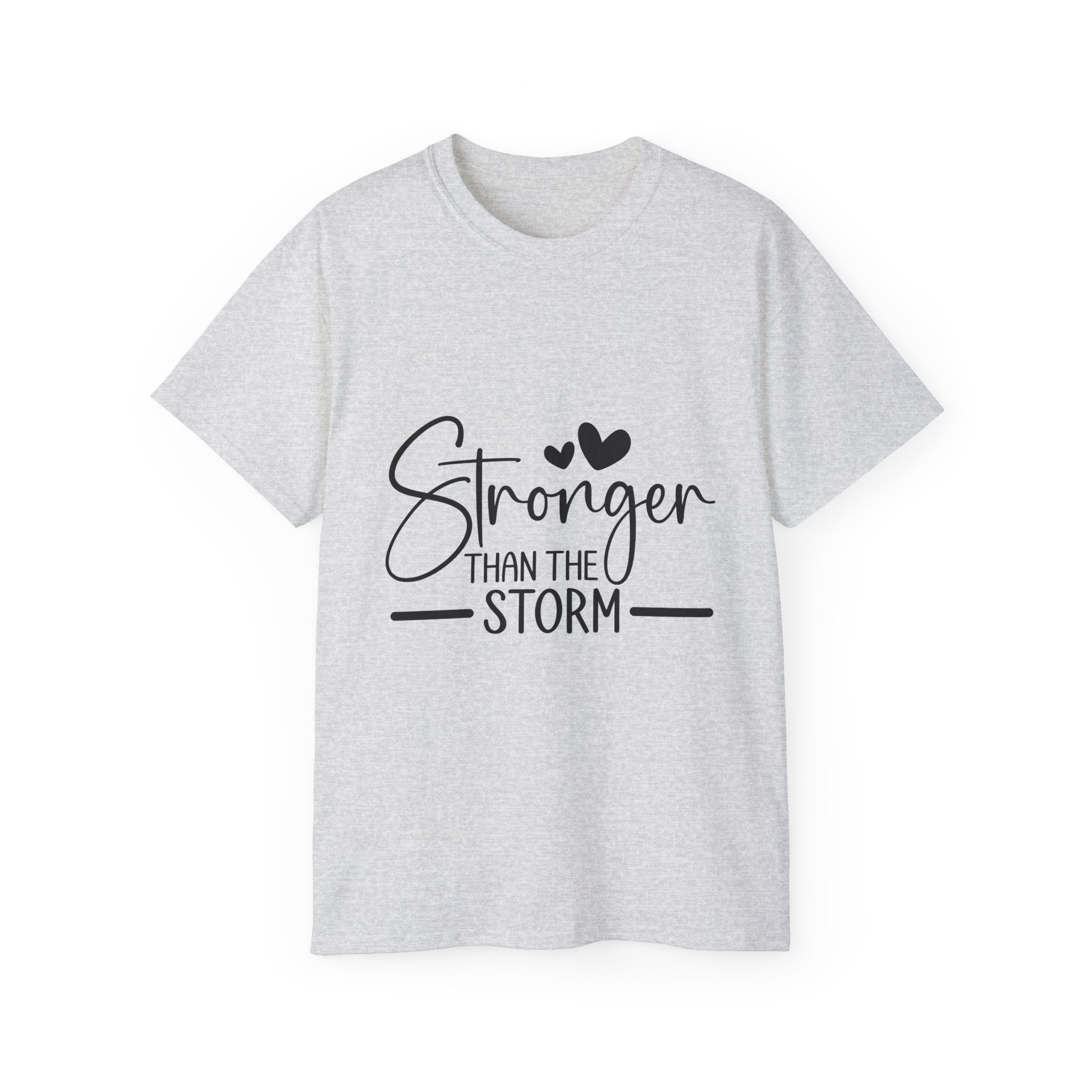 Unisex Stronger than the storm Tee - Inspirational Casual Wear, Christian T-Shirt, Motivational Gift, Faith-Based Apparel, Everyday Comfort - Gallory Hive