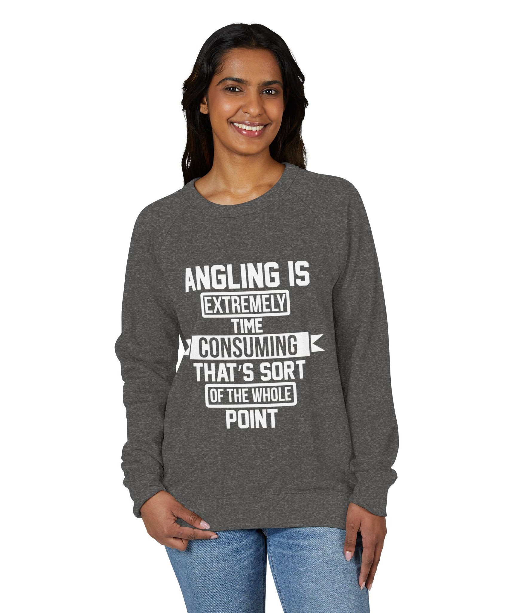 Crewneck Sweatshirt – Angling Quote for Fishers