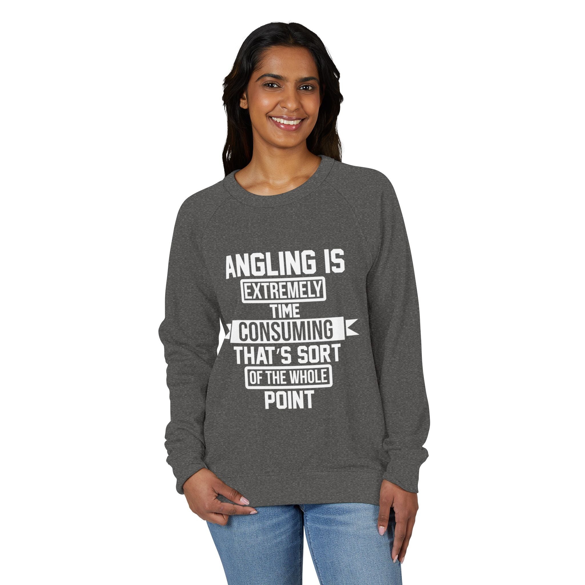 Crewneck Sweatshirt – Angling Quote for Fishers