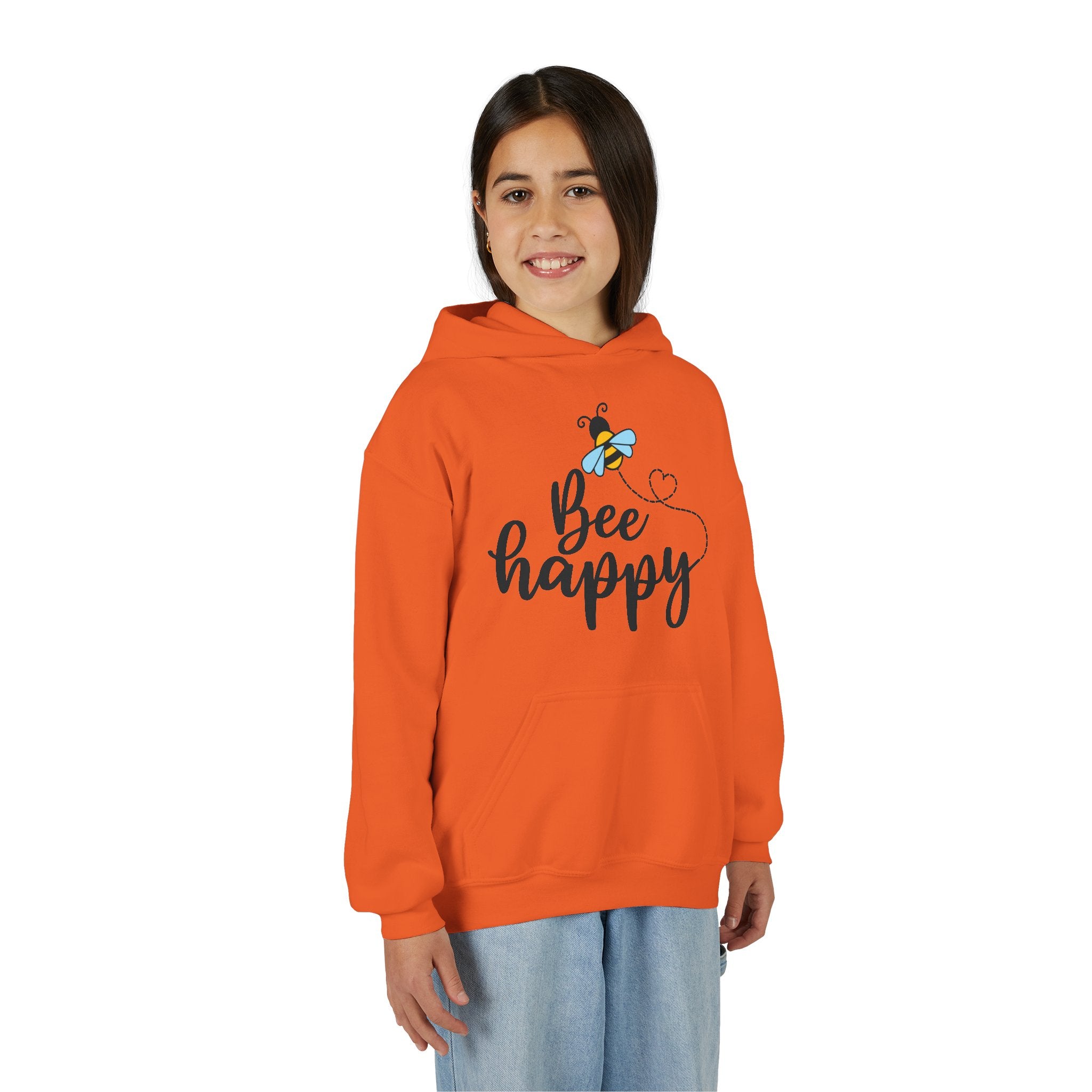 Bee Loved Unisex Kid's Hoodie – Whimsical Heart Trail Design