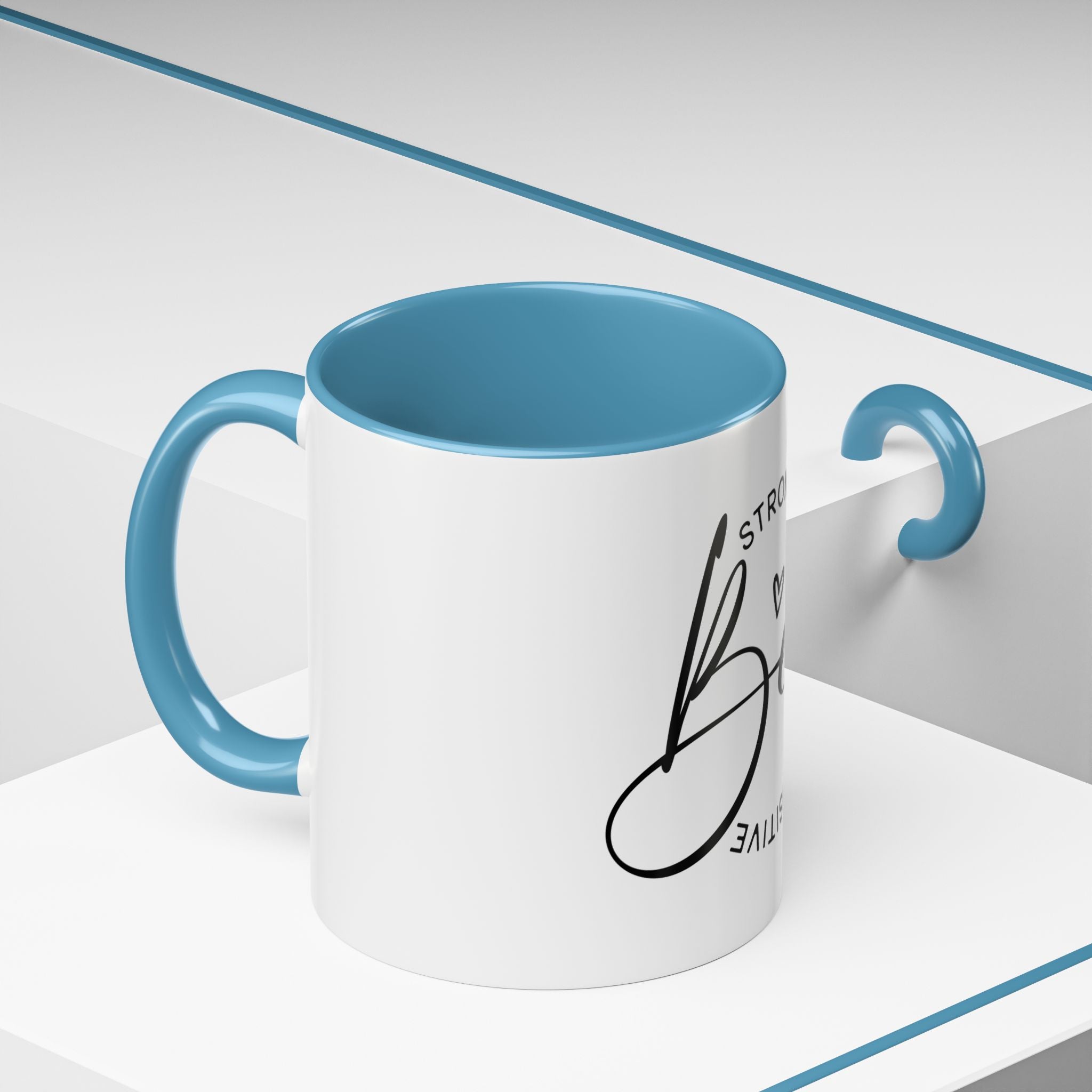 Inspirational Coffee Mug | Be Strong, Confident, Positive | Gift for Women, Motivational Drinkware, Self-Care, Encouragement