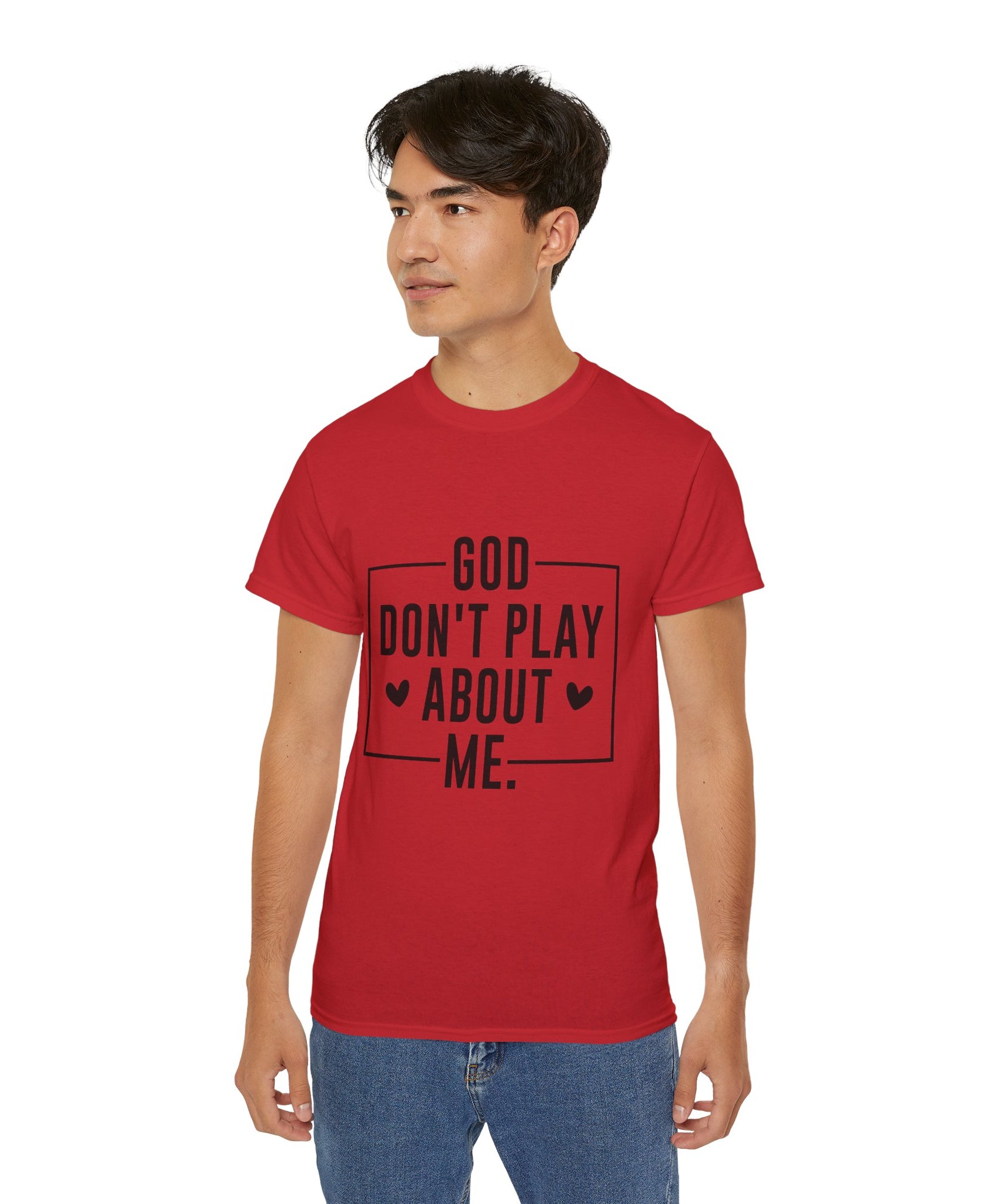 Unisex God don't play about me Tee - Inspirational Casual Wear, Christian T-Shirt, Motivational Gift, Faith-Based Apparel, Everyday Comfort - Gallory Hive