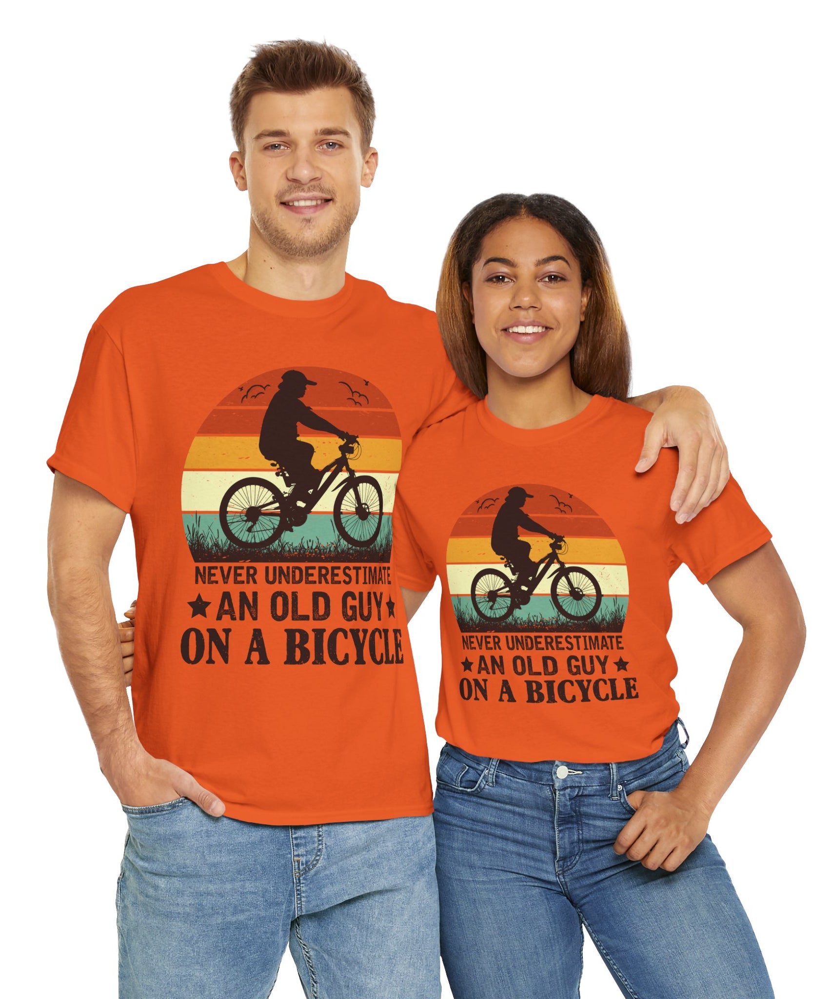 Retro Old Guy On Bicycle Shirt