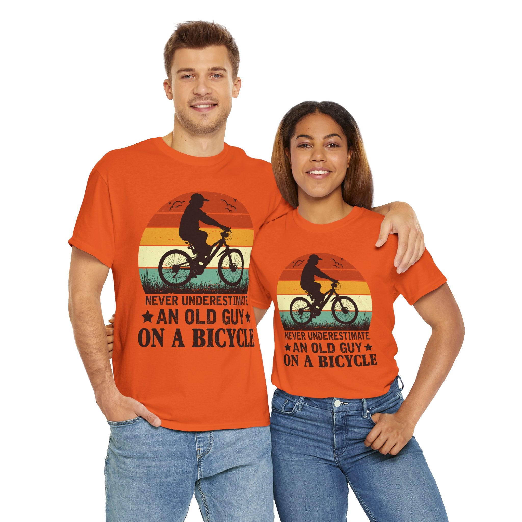 Retro Old Guy On Bicycle Shirt