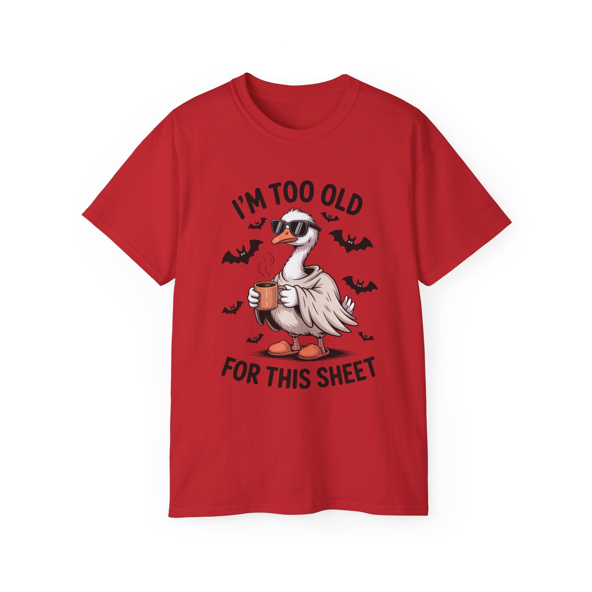 Funny Goose T-Shirt - Halloween Sheet Pun Tee