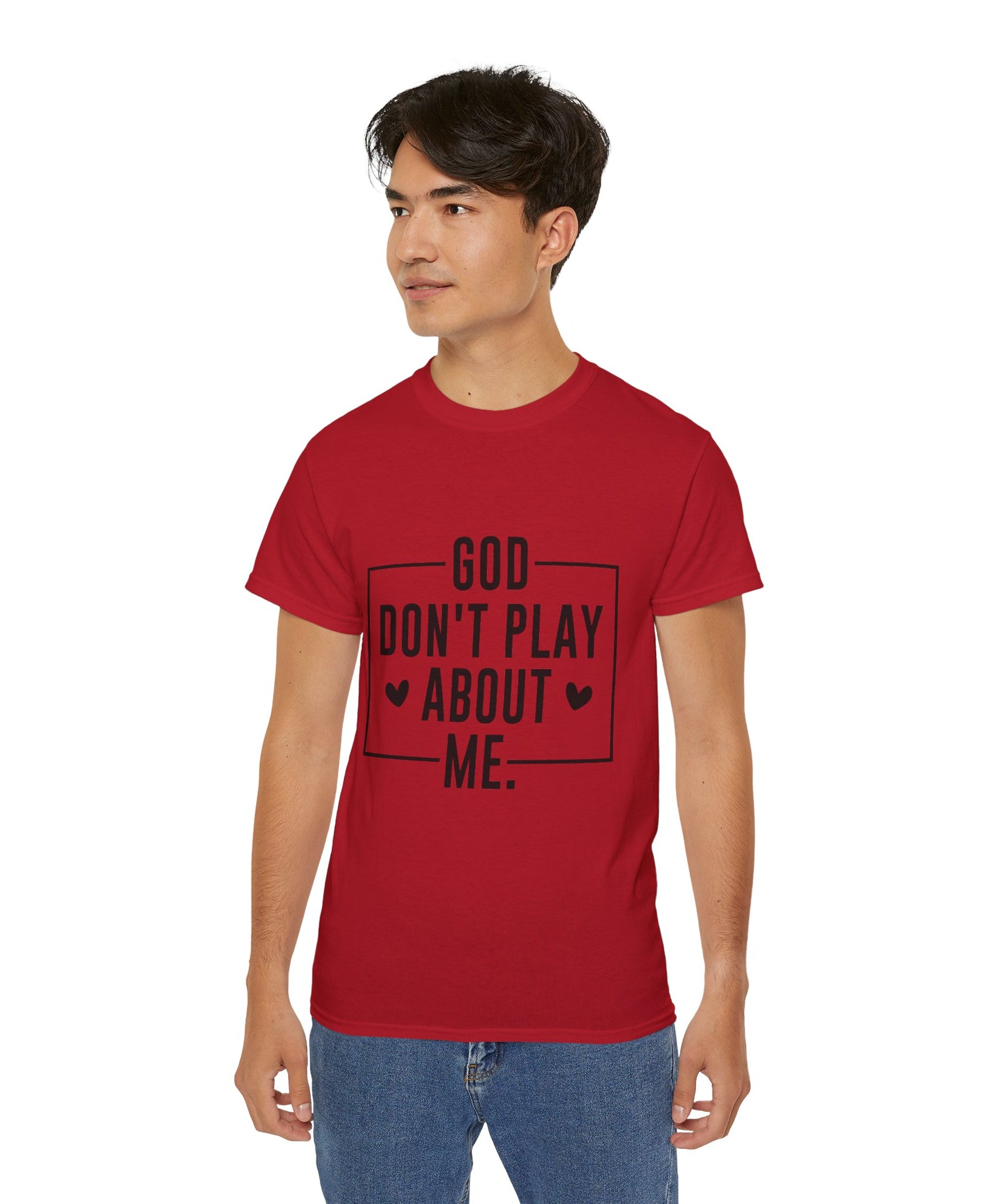 Unisex God don't play about me Tee - Inspirational Casual Wear, Christian T-Shirt, Motivational Gift, Faith-Based Apparel, Everyday Comfort - Gallory Hive