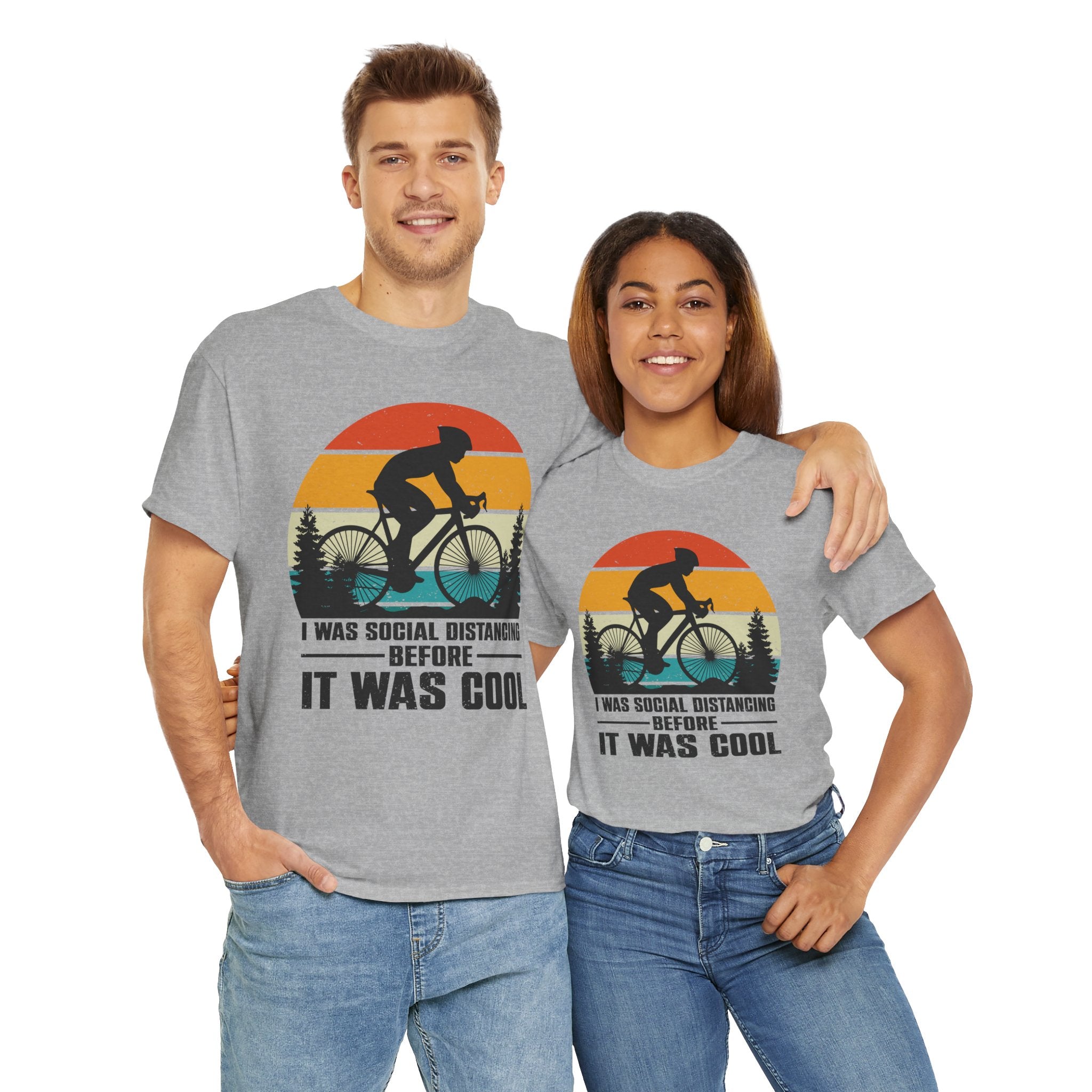 Retro Social Distancing Cyclist Tee