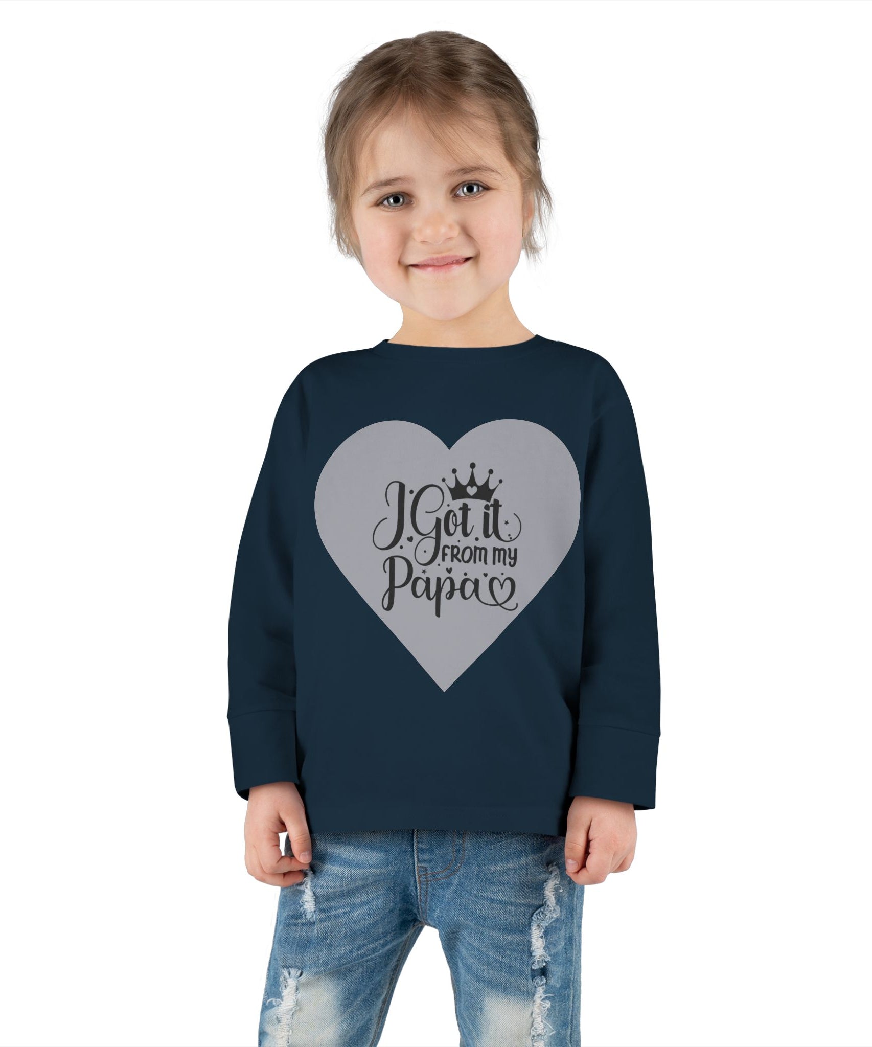 Toddler Long Sleeve Tee - Cute Gift for Dads, Family Celebrations, Birthday Party - Gallory Hive