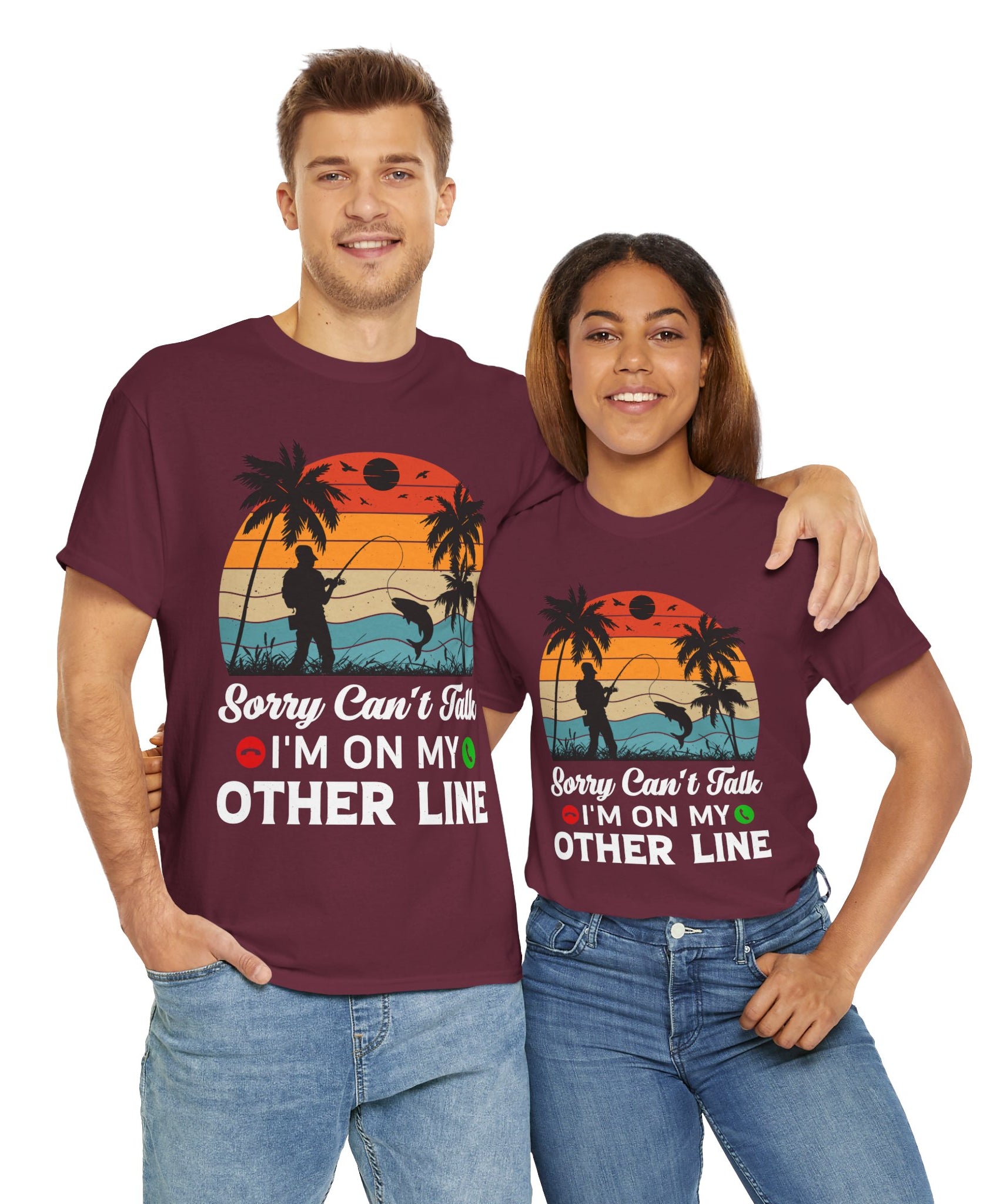 Funny Fishing T-Shirt – On My Other Line