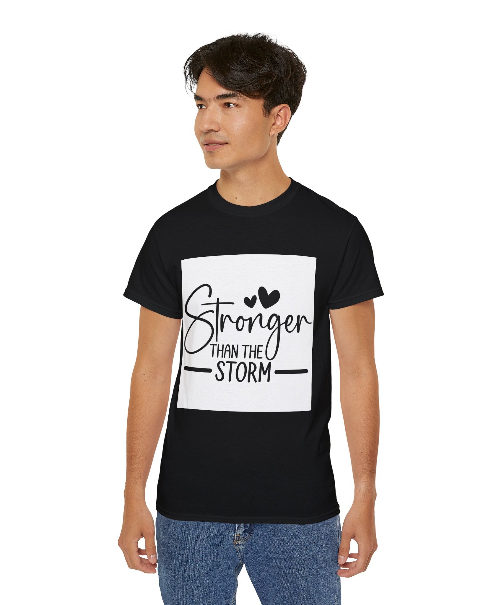 Unisex Stronger than the storm Tee - Inspirational Casual Wear, Christian T-Shirt, Motivational Gift, Faith-Based Apparel, Everyday Comfort - Gallory Hive