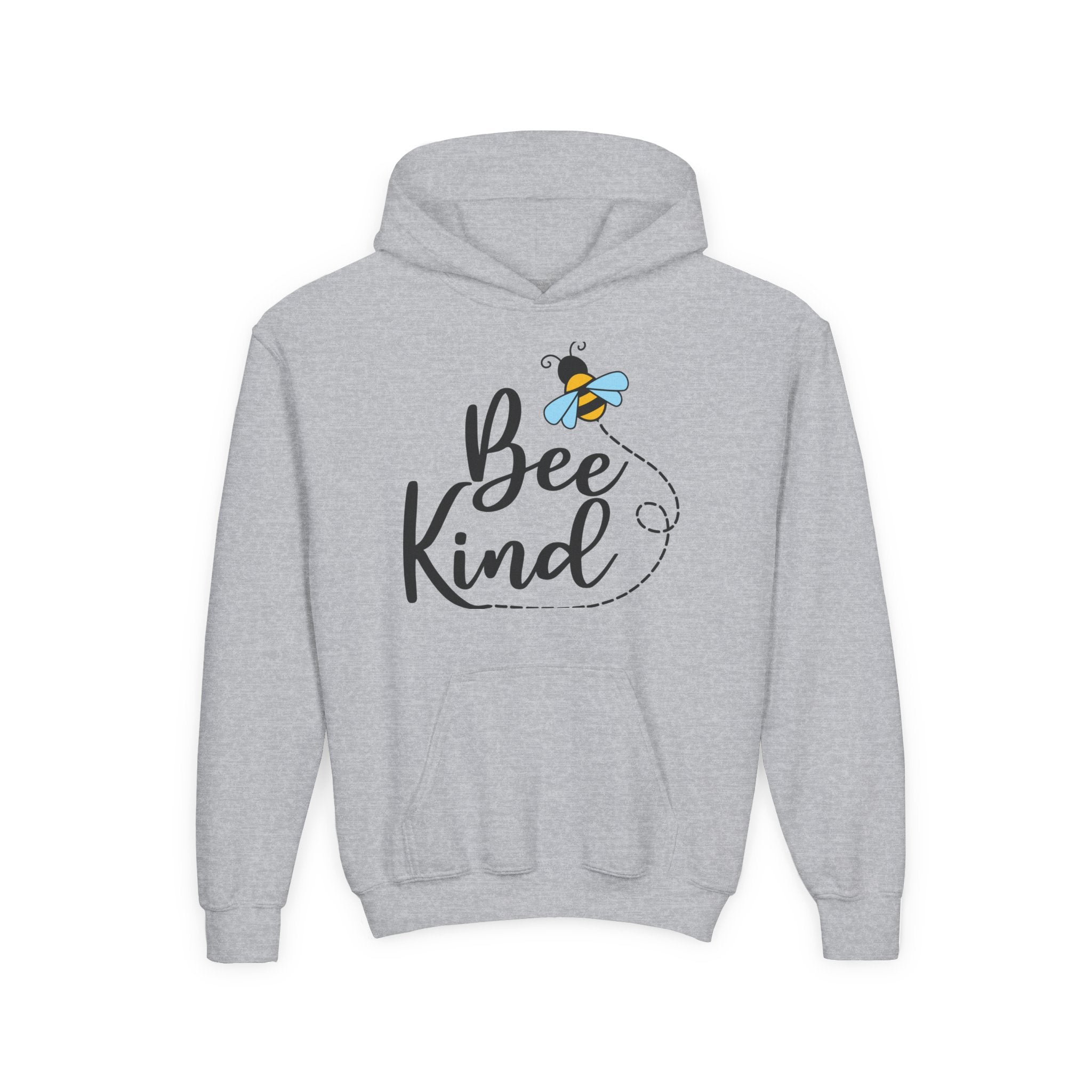 Bee Kind Youth Hooded Sweatshirt - Inspirational Nature Lover Apparel