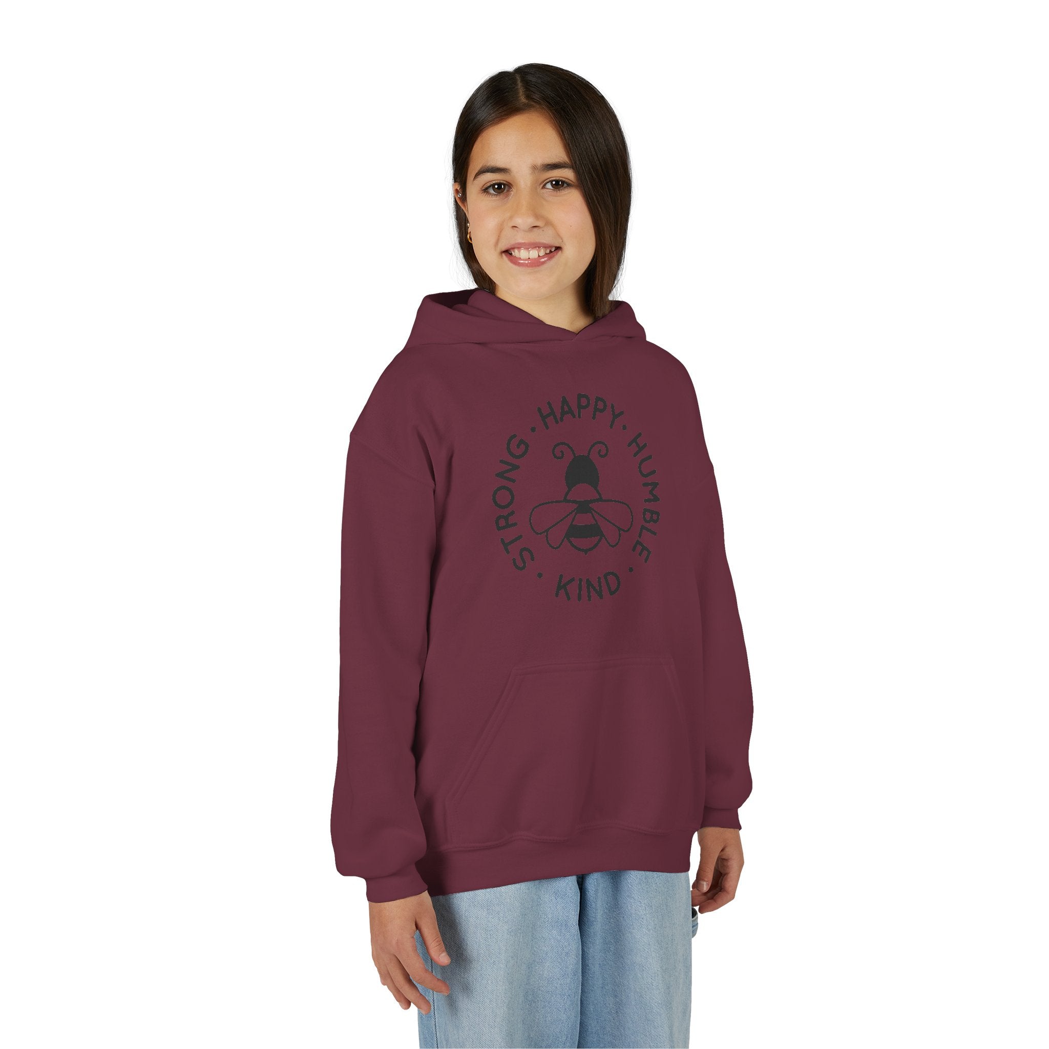 Unisex Kid's "Strong Happy Humble Kind" Hoodie