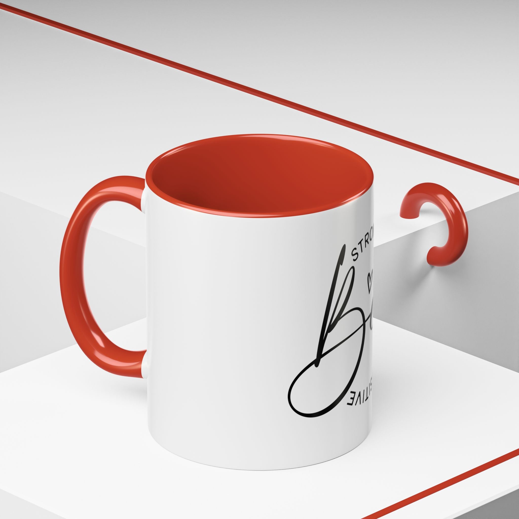 Inspirational Coffee Mug | Be Strong, Confident, Positive | Gift for Women, Motivational Drinkware, Self-Care, Encouragement