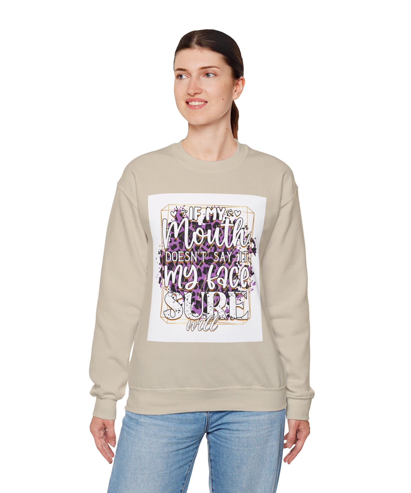 Expressive Crewneck Sweatshirt - Casual Humor Apparel, Gift for Friends, Family - Gallory Hive