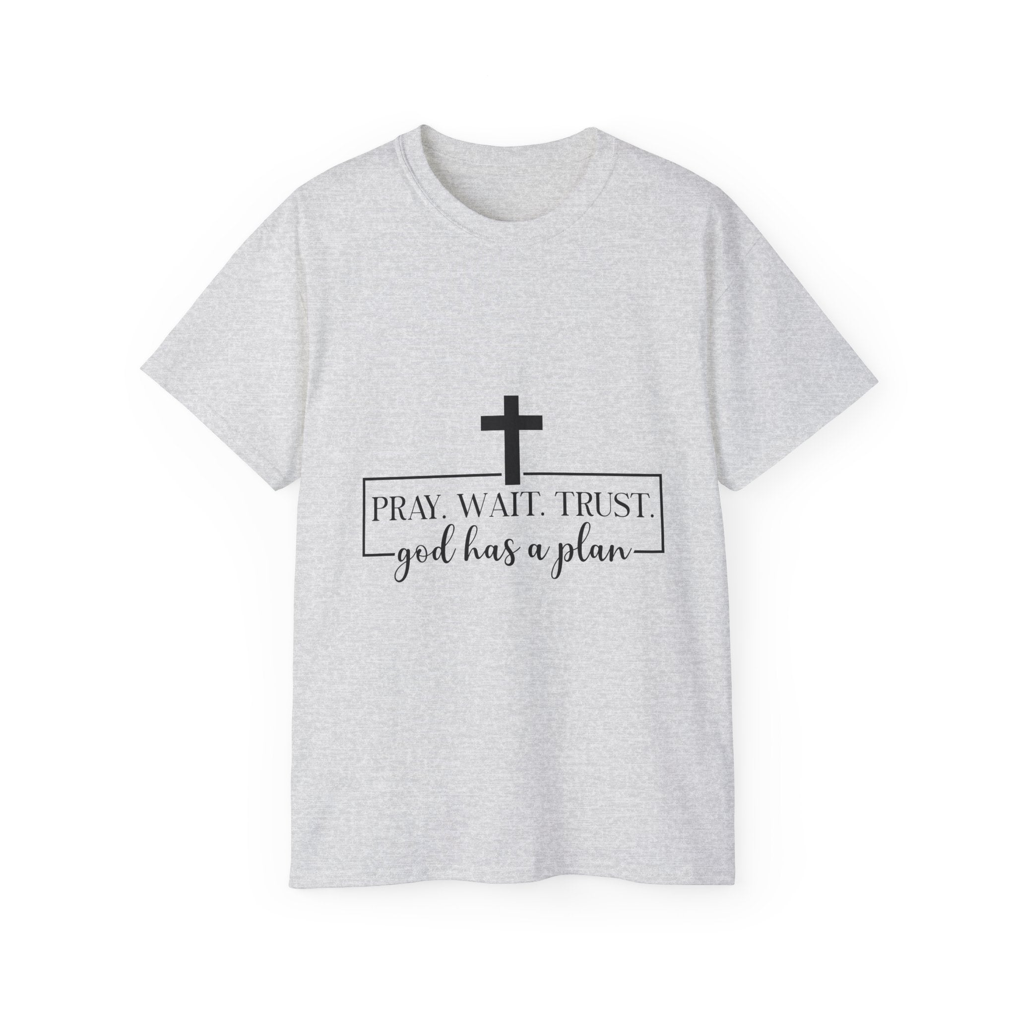 Unisex God has a plan Tee - Inspirational Casual Wear, Christian T-Shirt, Motivational Gift, Faith-Based Apparel, Everyday Comfort
