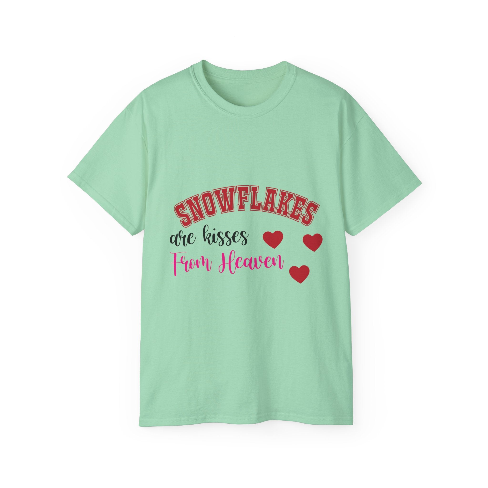 Snowflakes & Hearts Christmas T-Shirt | Gallory Hive