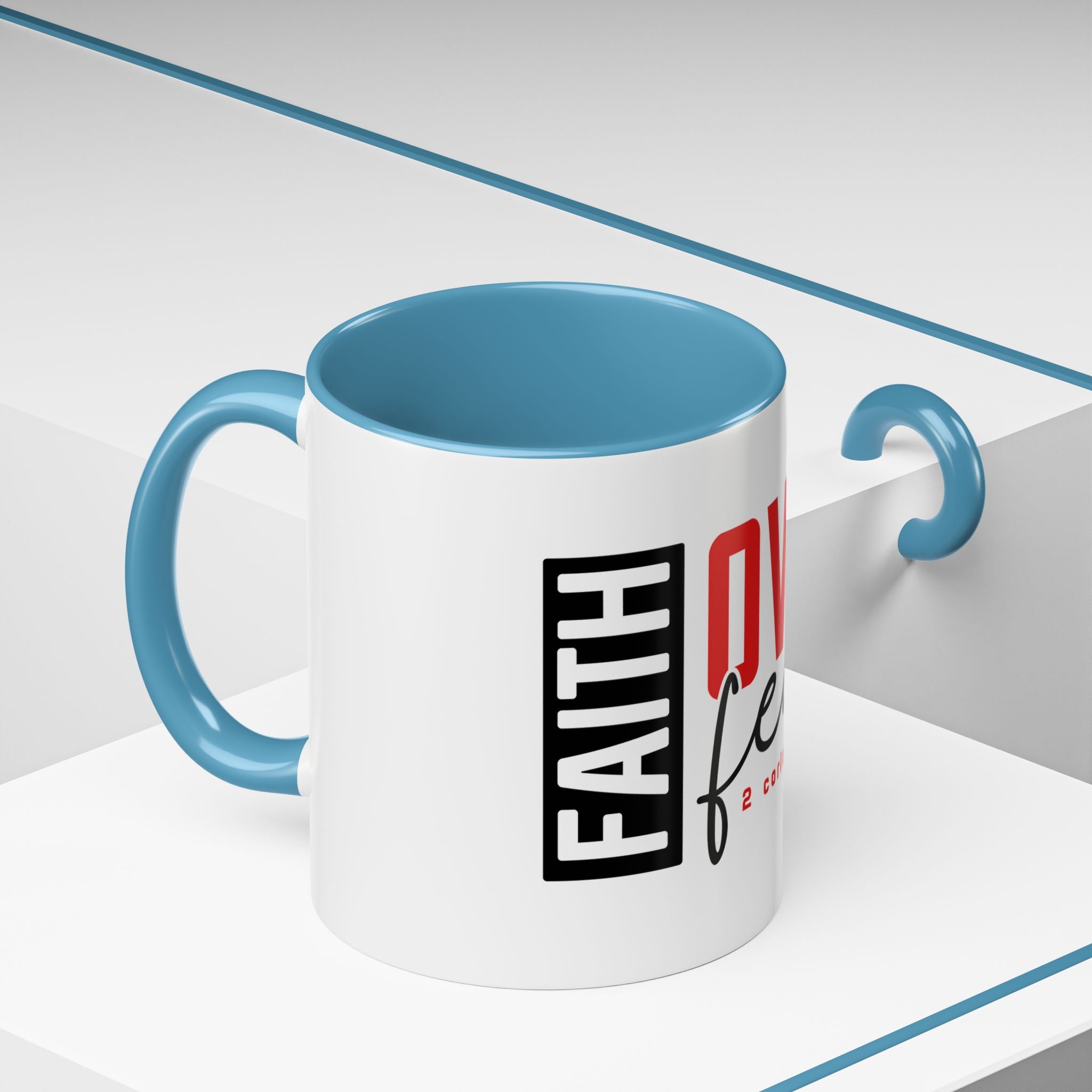 Faith Scripture Accent Coffee Mug | Gallory Hive