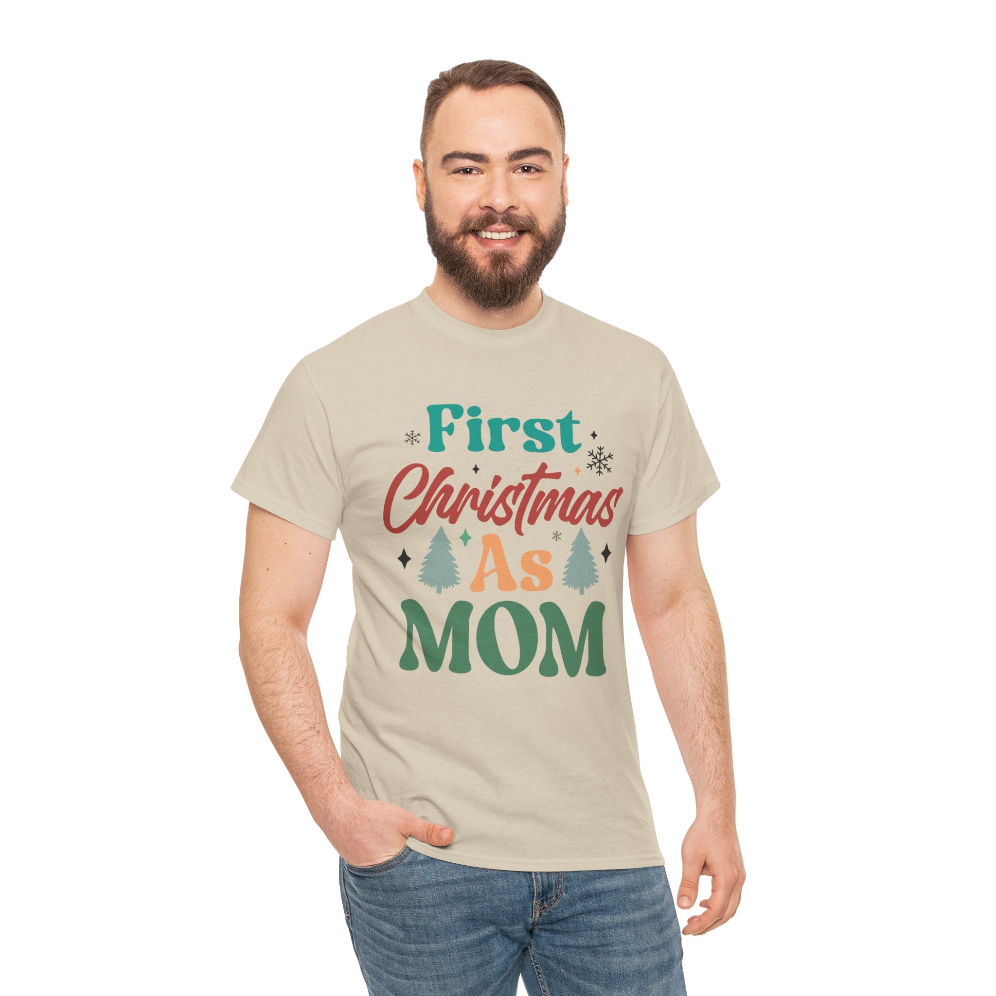 First Christmas as Mom T-Shirt | Gallory Hive