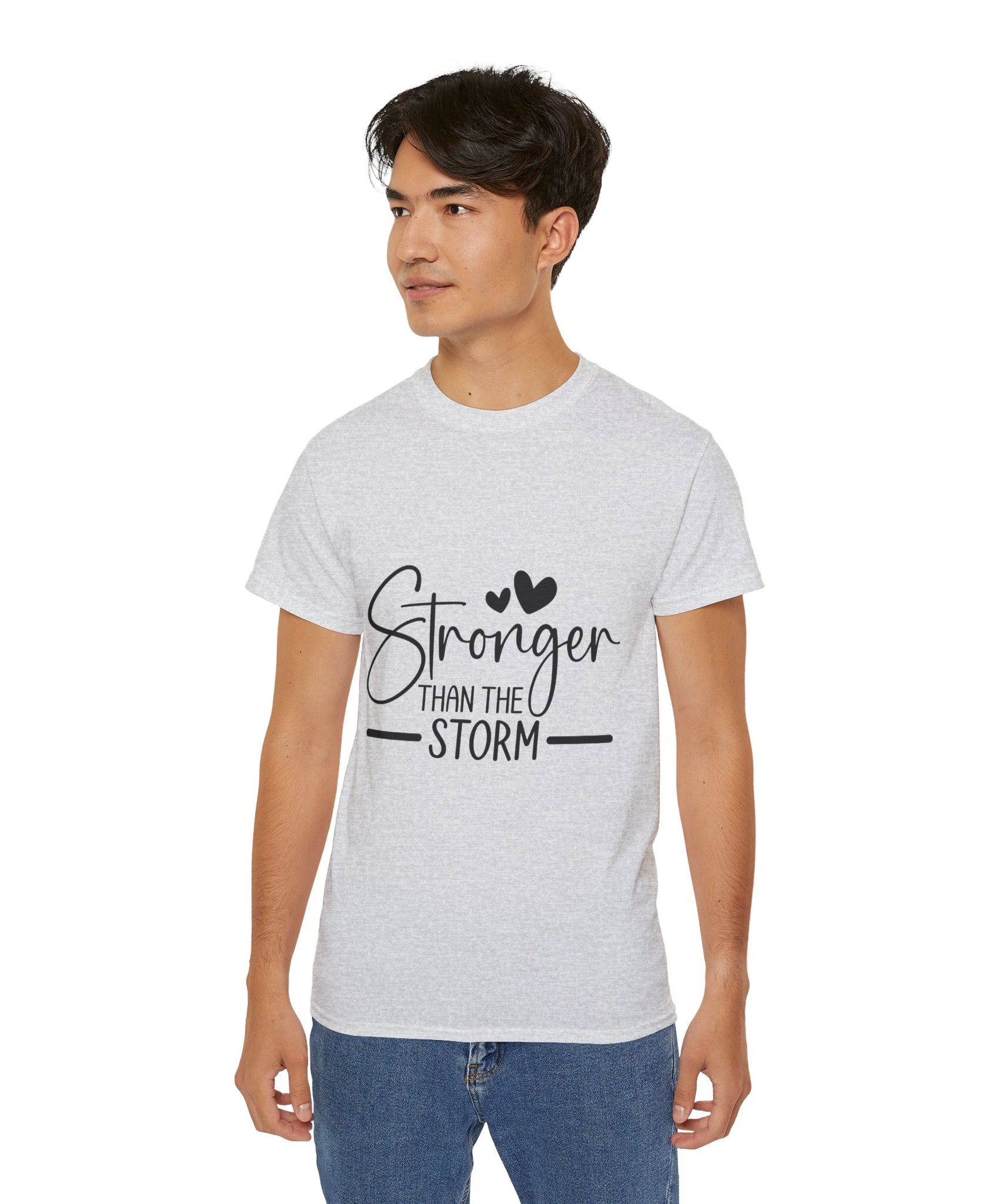 Unisex Stronger than the storm Tee - Inspirational Casual Wear, Christian T-Shirt, Motivational Gift, Faith-Based Apparel, Everyday Comfort - Gallory Hive