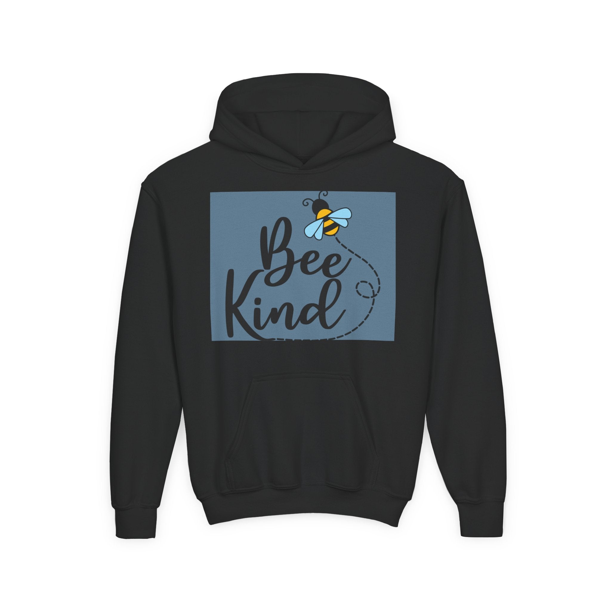 Bee Kind Youth Hooded Sweatshirt - Inspirational Nature Lover Apparel